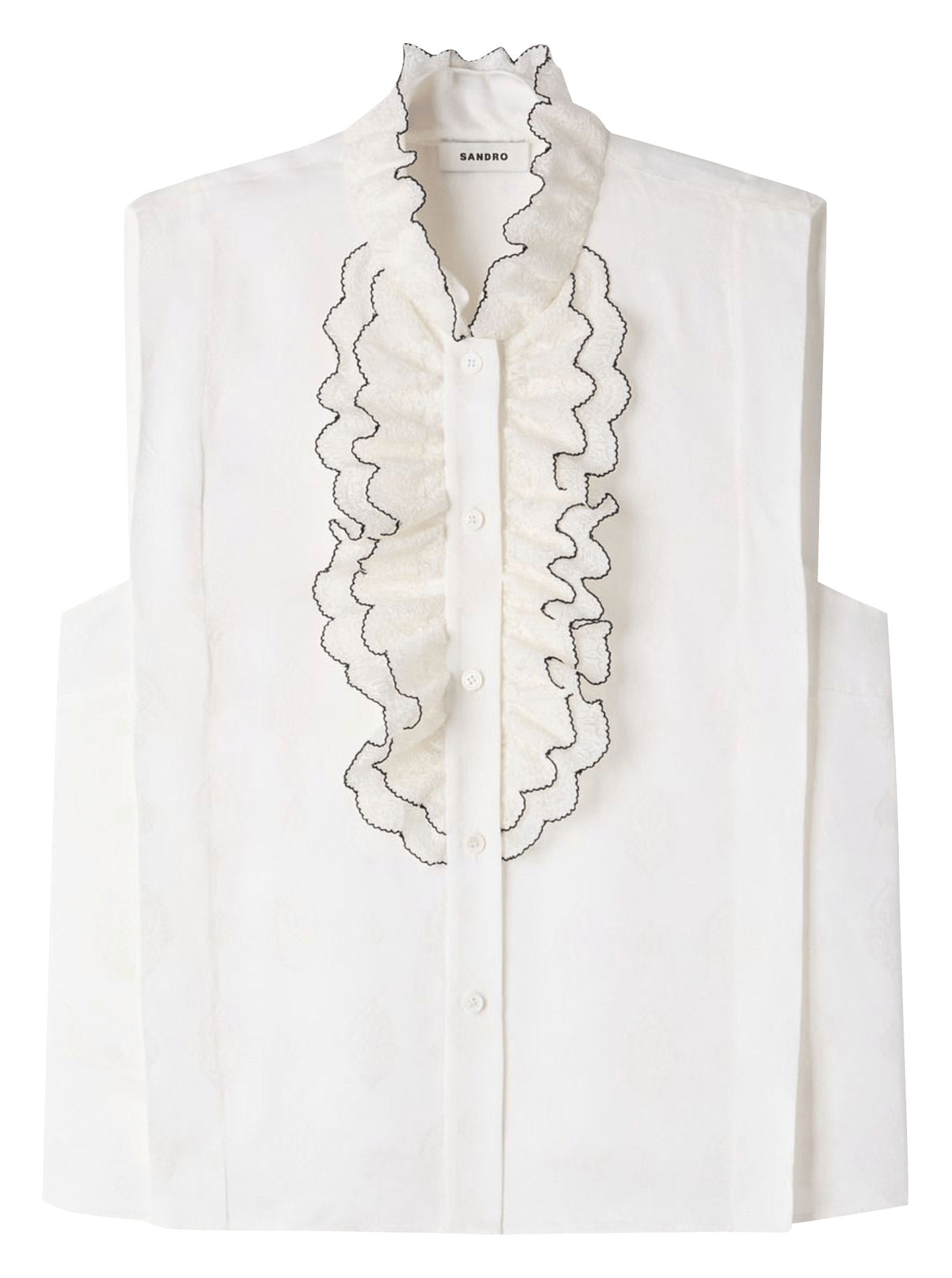 Mouwloze top SANDRO Beige