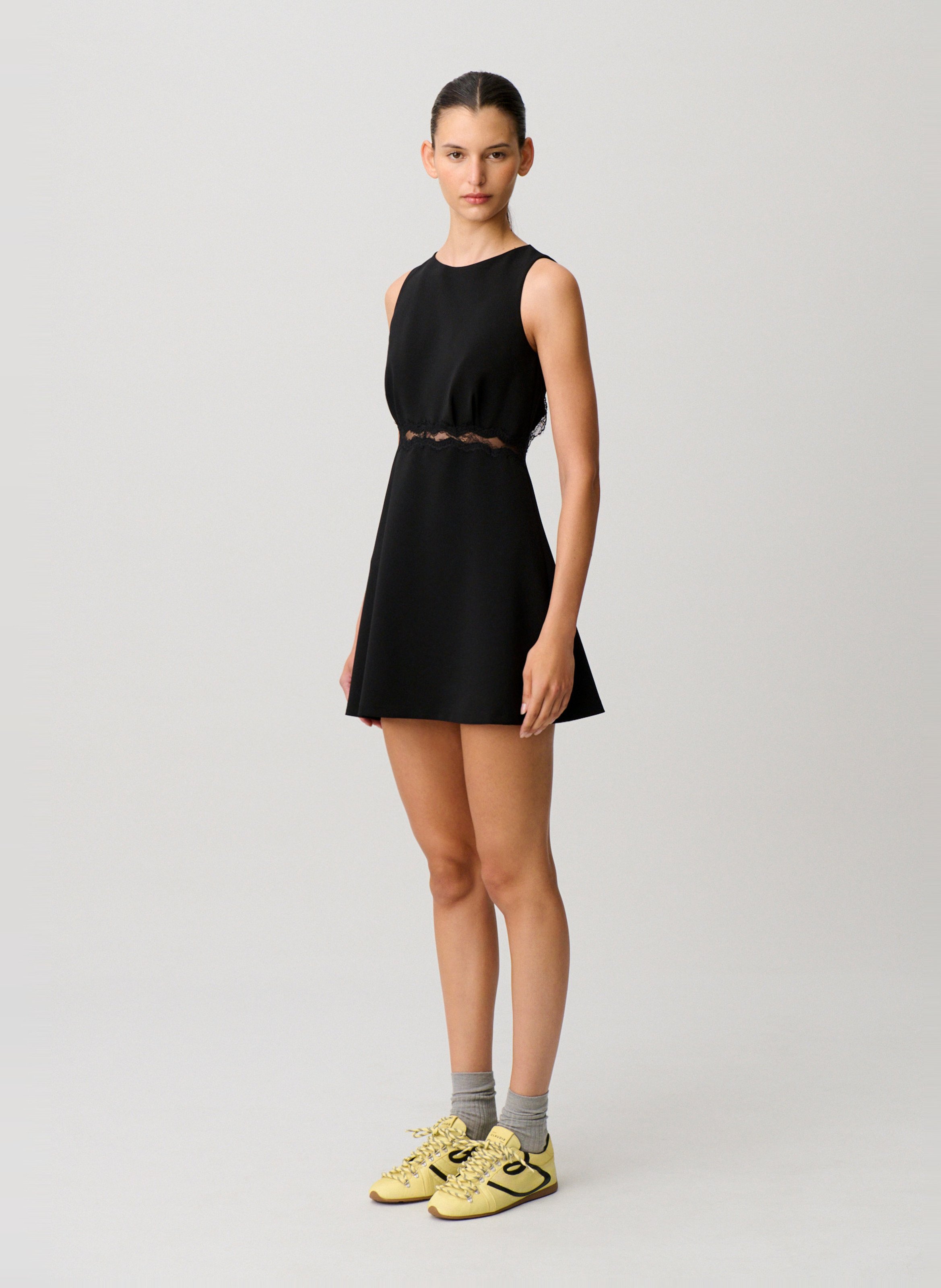 Robe courte col rond CLAUDIE PIERLOT Noir
