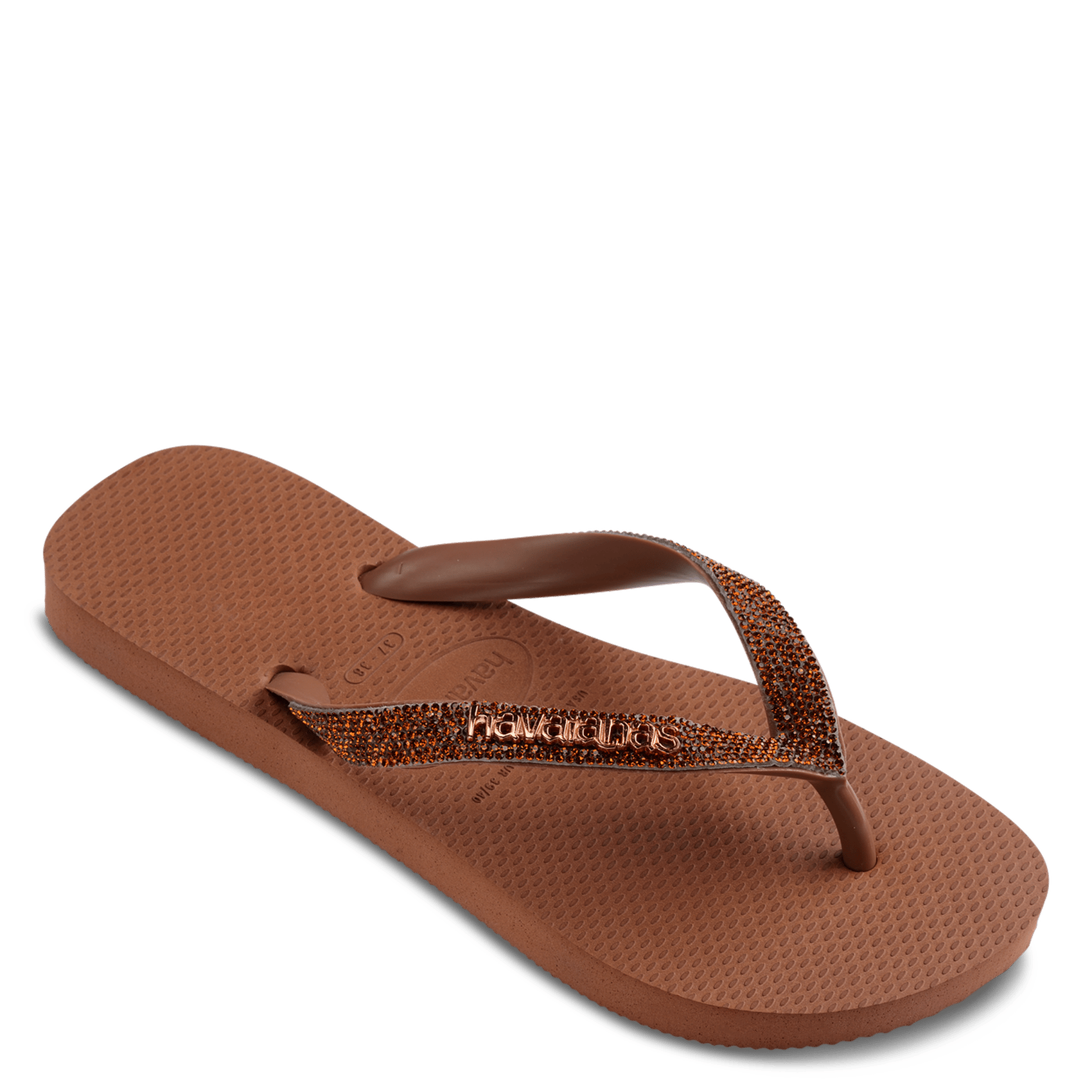 Tongs à paillettes HAVAIANAS Rouge