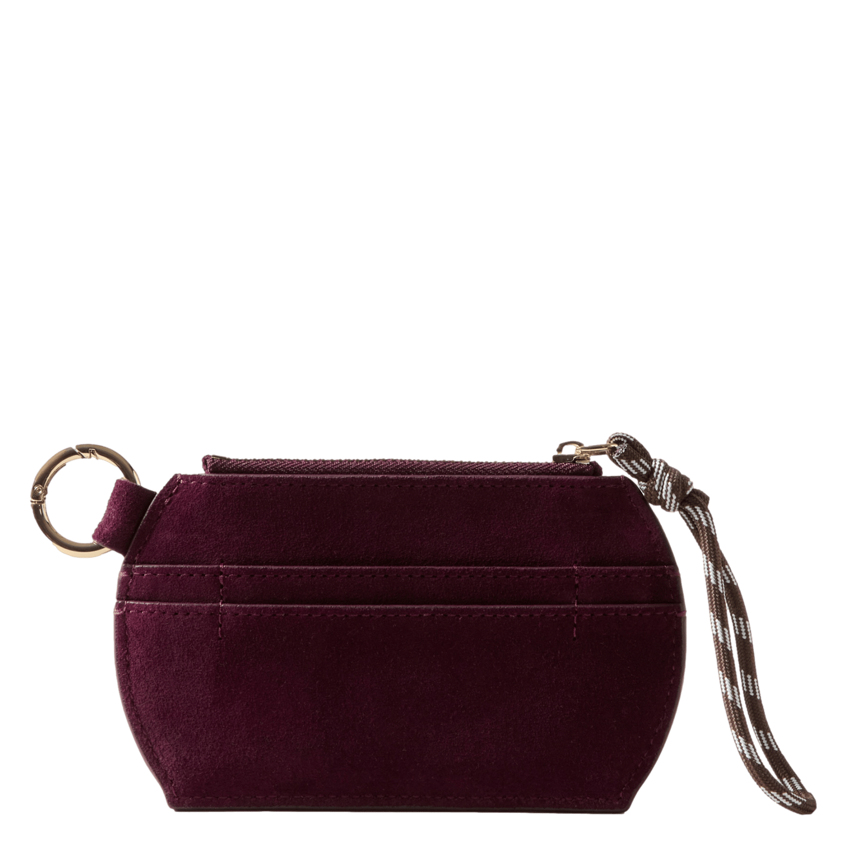 Porte-monnaie en cuir velours CLAUDIE PIERLOT Rouge
