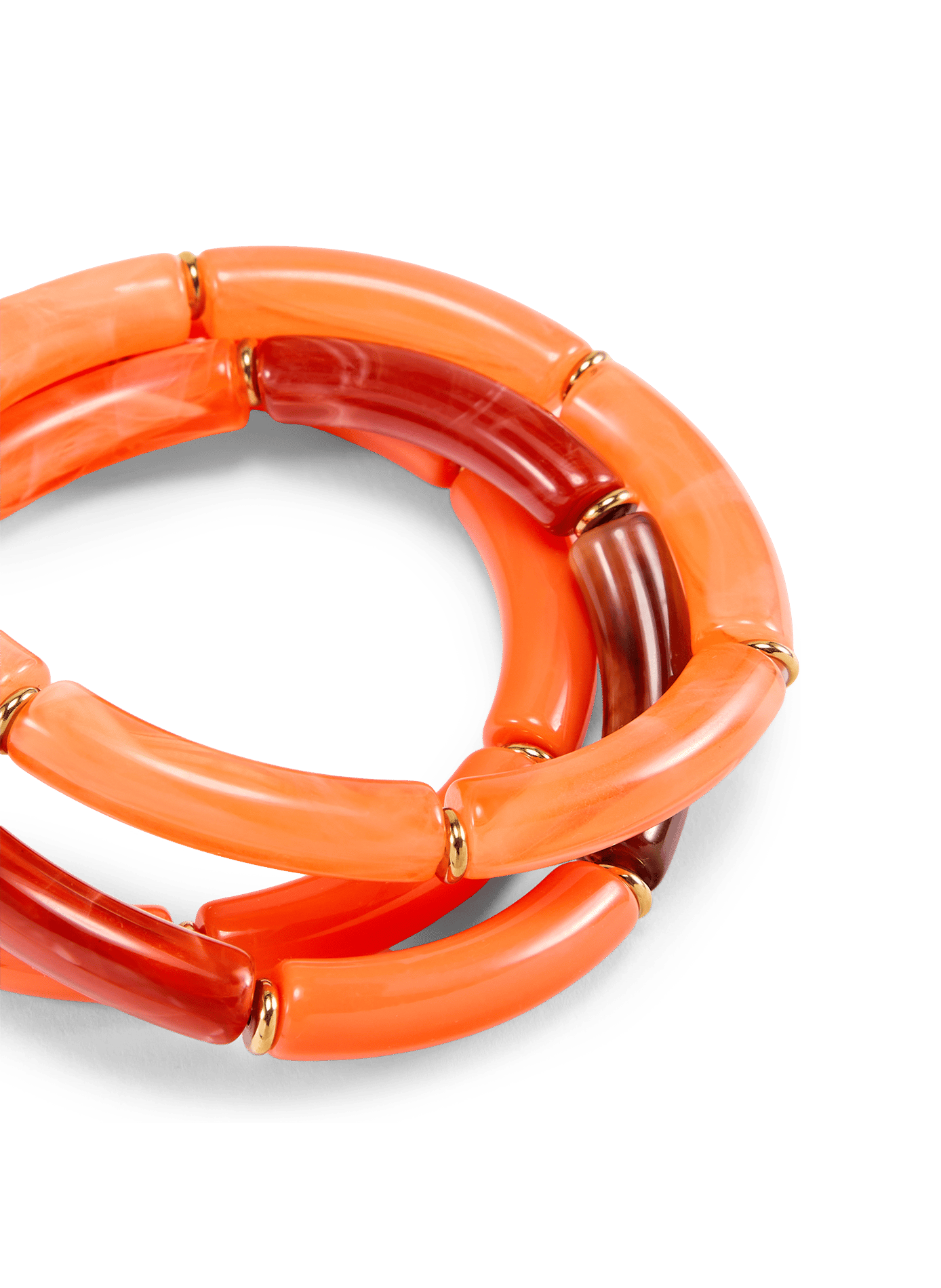 Set of 3 elastic bracelets AU PRINTEMPS PARIS Orange