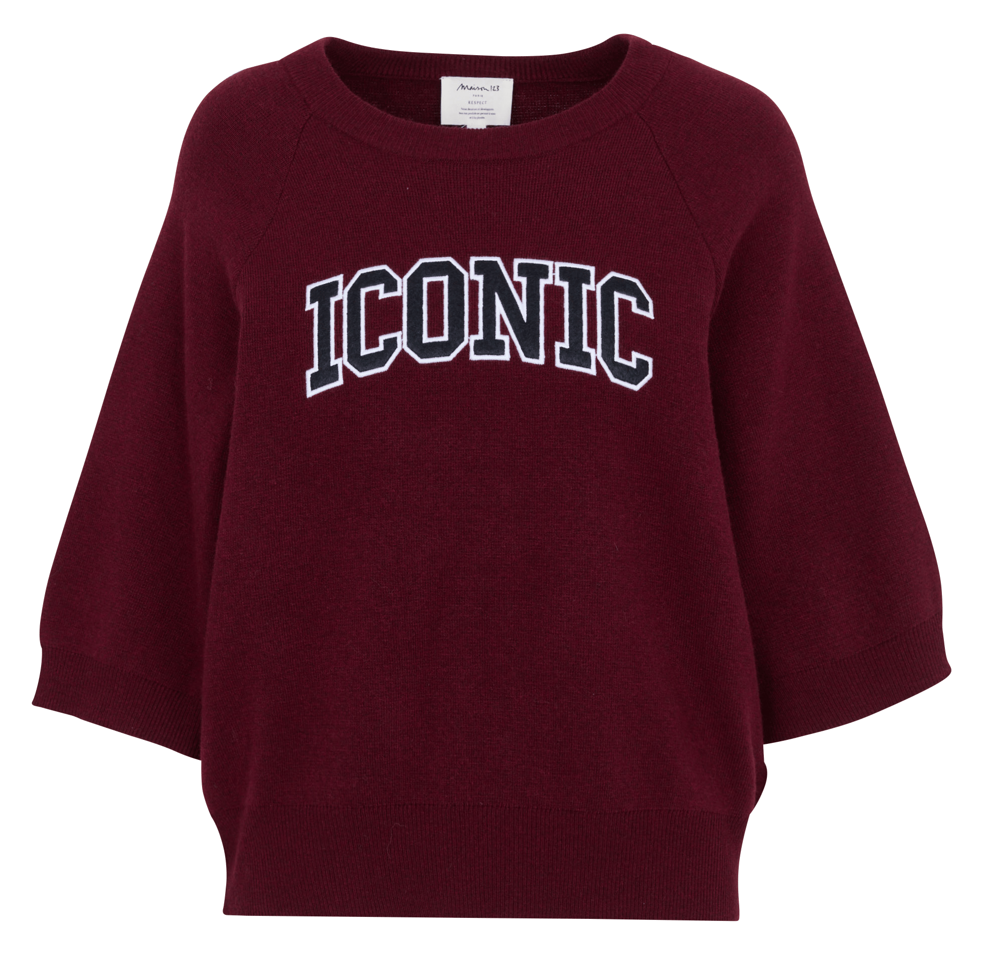Pull col rond MAISON 123 Rouge