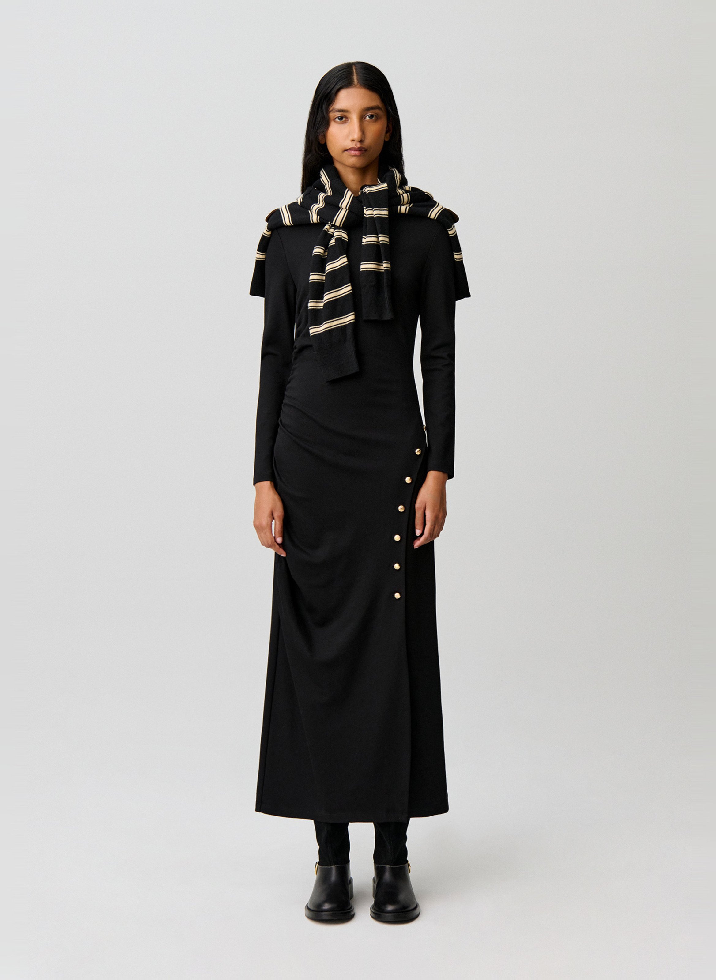 Robe longue col bateau CLAUDIE PIERLOT Noir