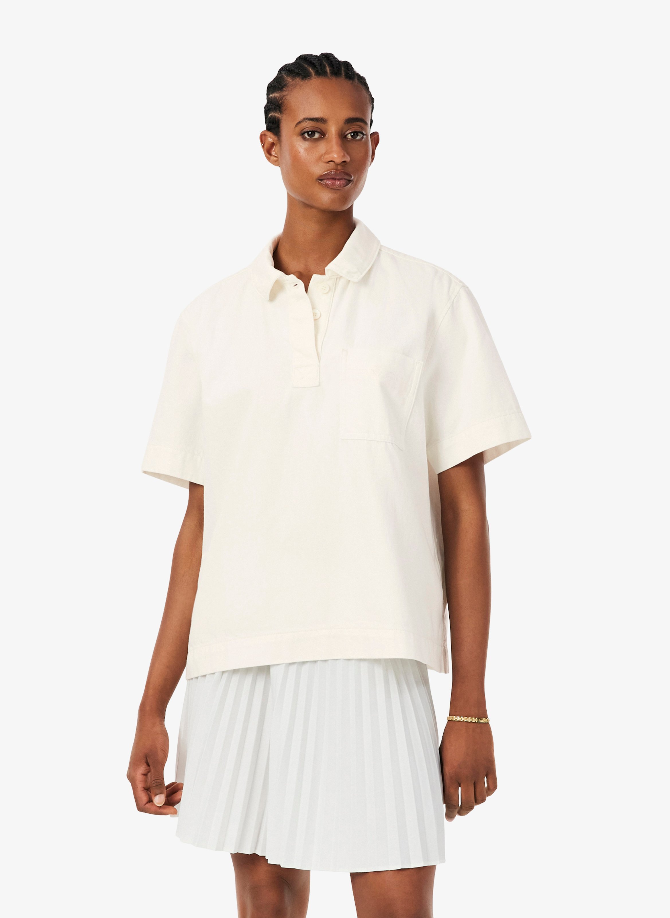 Weites Baumwollkleid LACOSTE