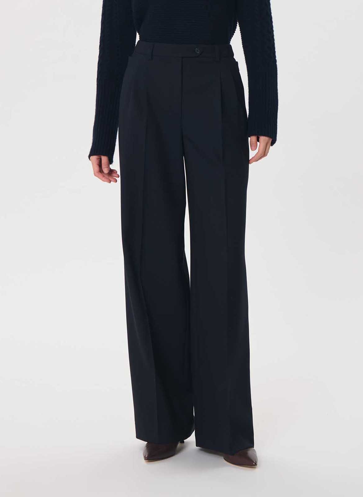 Pantalon large taille haute TARA JARMON
