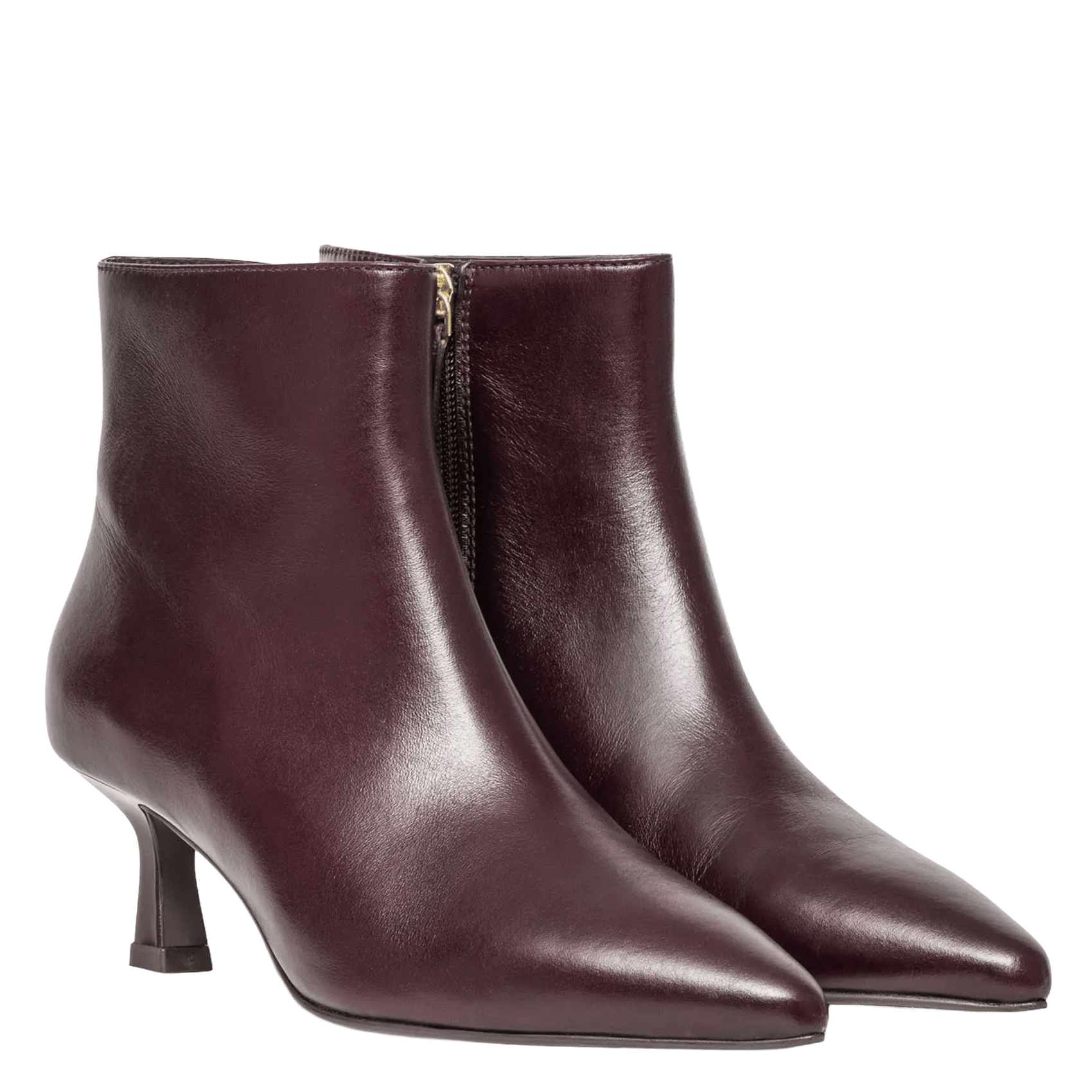 Leren enkellaarzen BOCAGE Violet