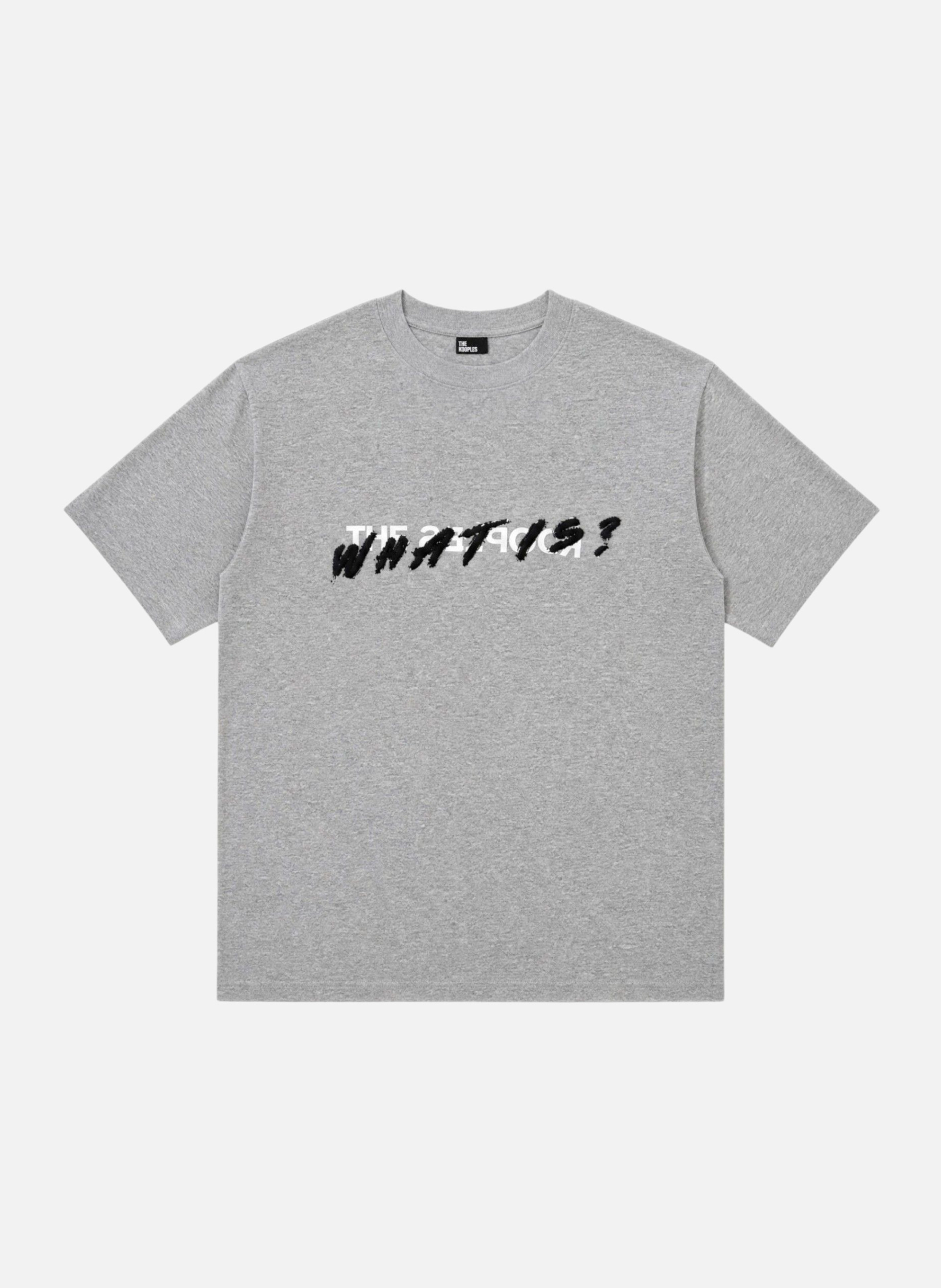 T-shirt patch denim what is THE KOOPLES Gris