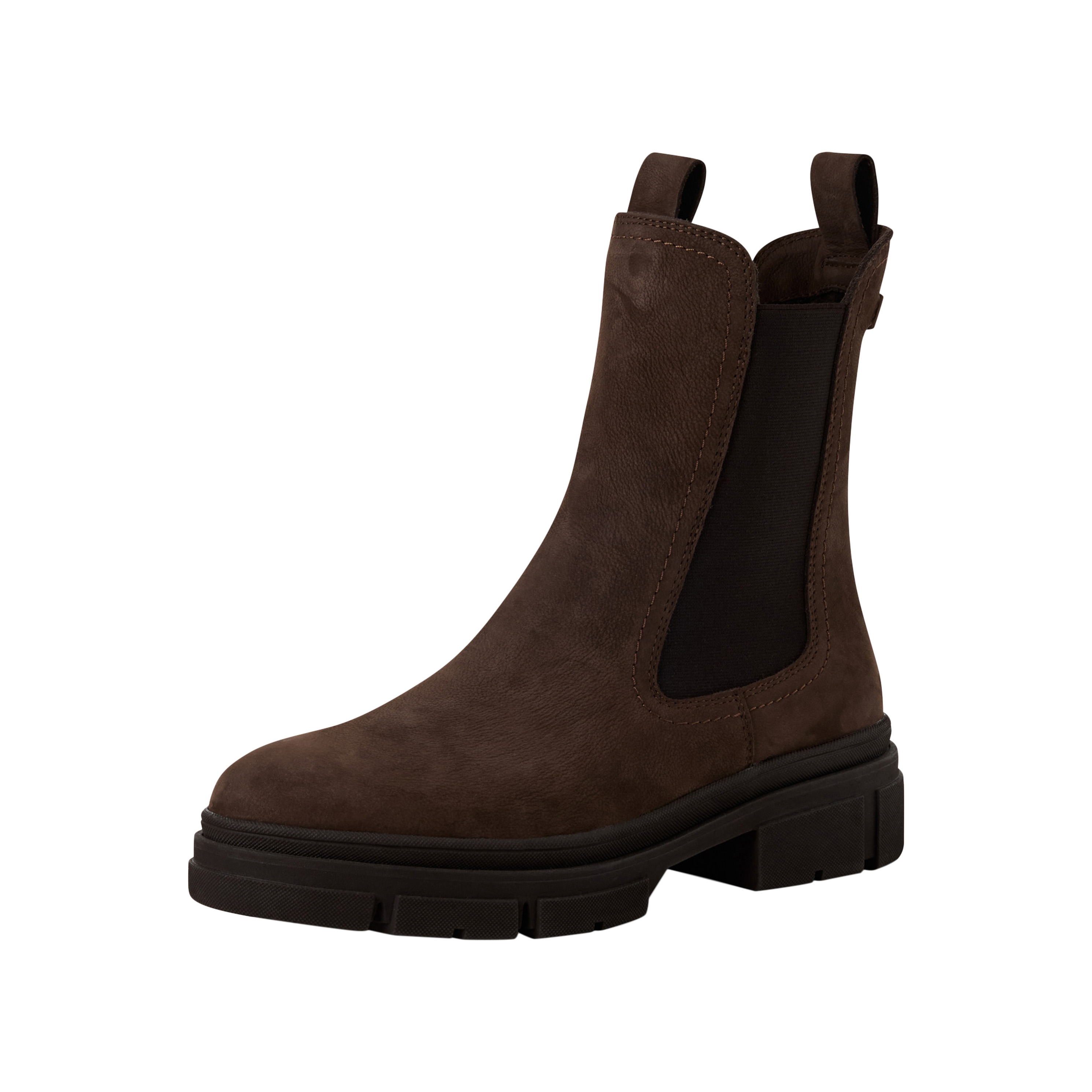 Leather Chelsea boots TAMARIS Brown