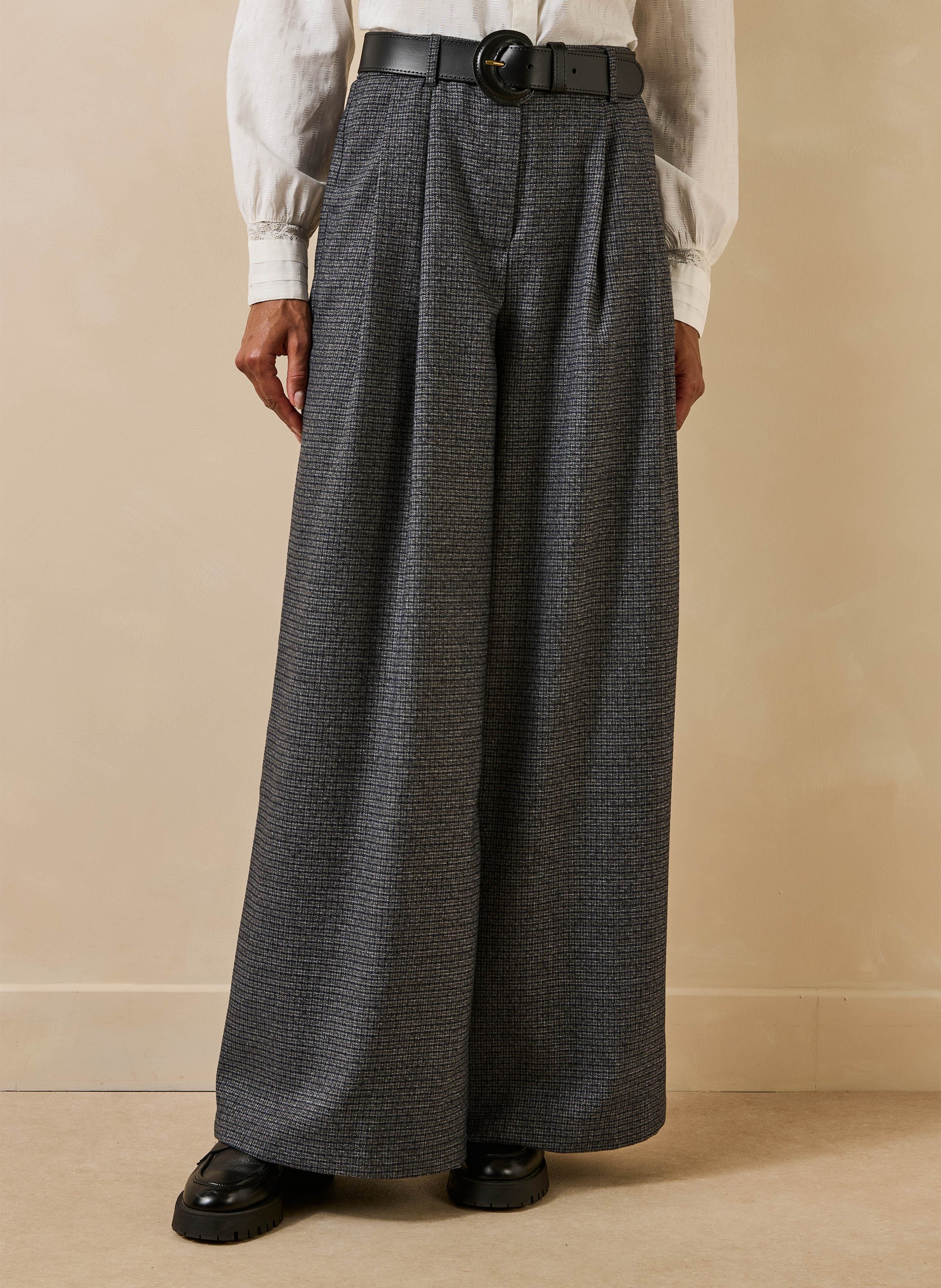 Pantalon large LA FEE MARABOUTEE Gris