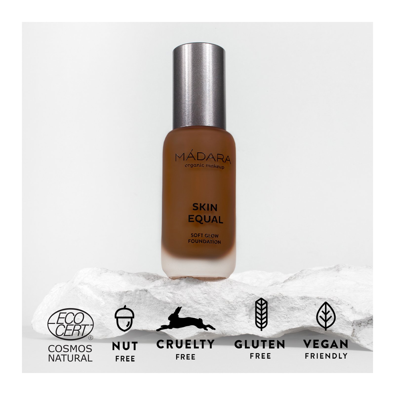 SKIN EQUAL Glow Foundation SPF15 MÁDARA #100 mocha