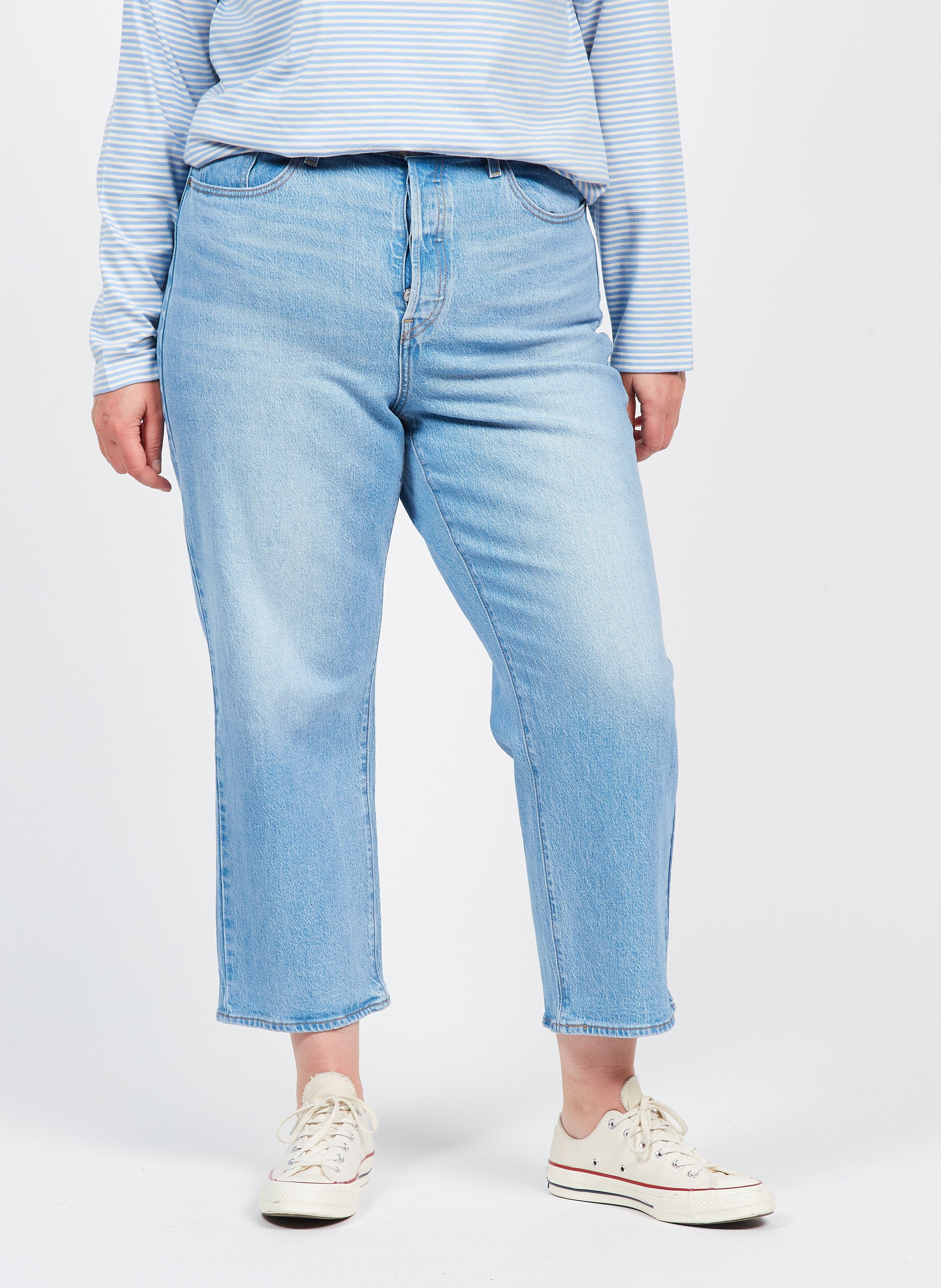 Cotton-blend straight-leg jeans LEVI&#039;S