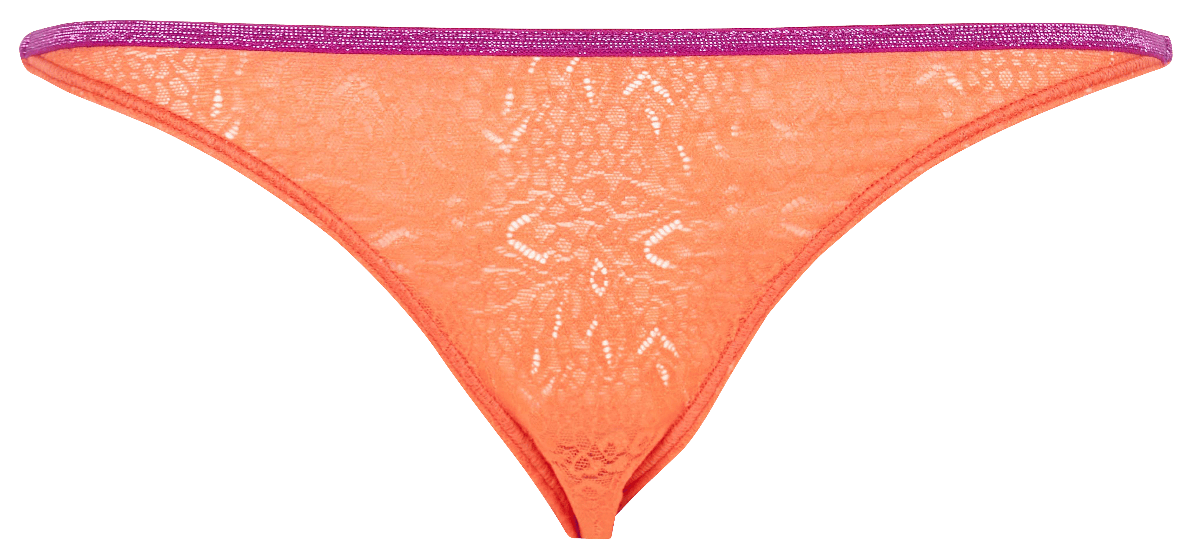 Spitzen-Slip mit hohem Beinausschnitt LA NOUVELLE Orange