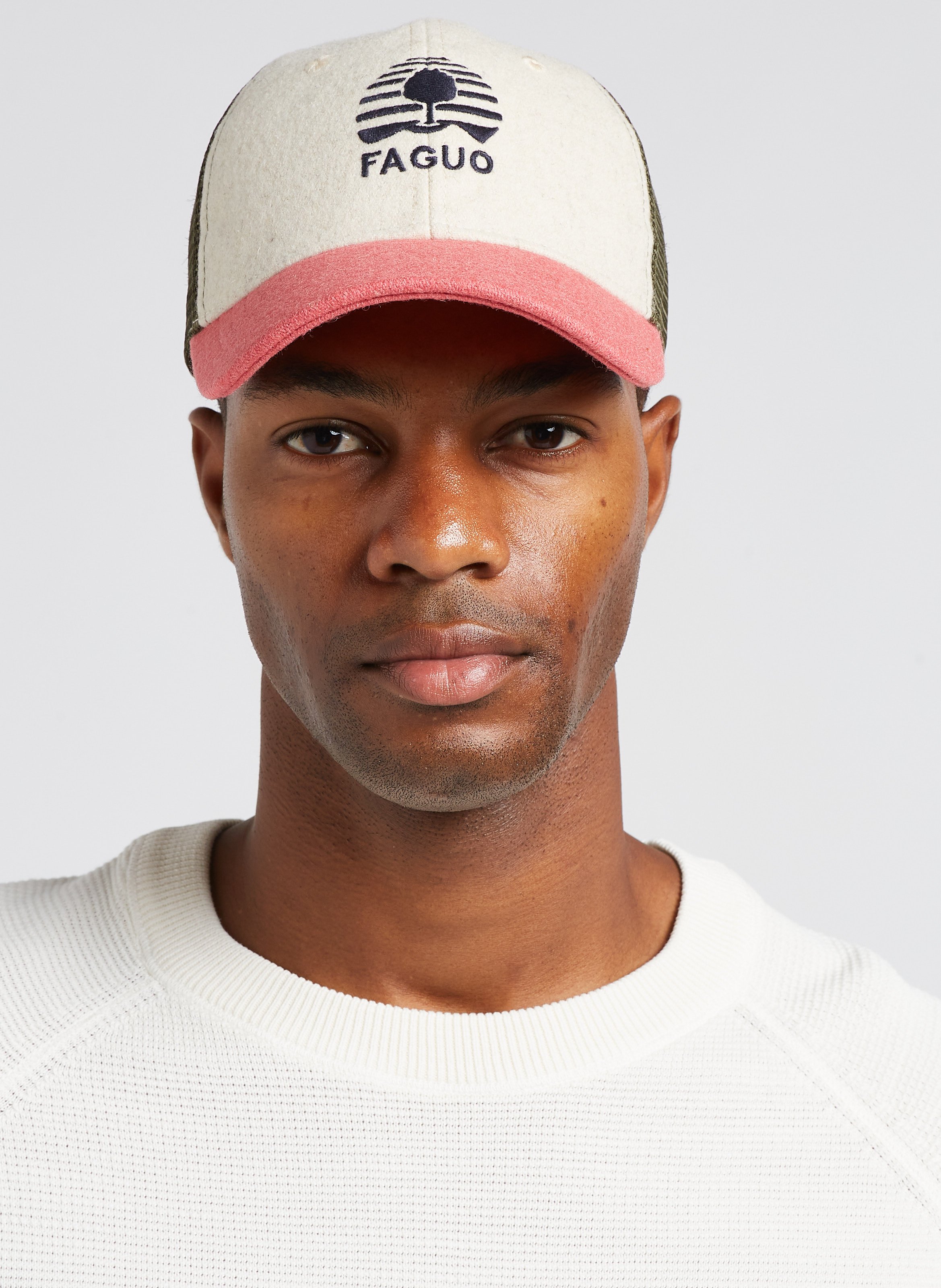 Pink wool best sale baseball hat