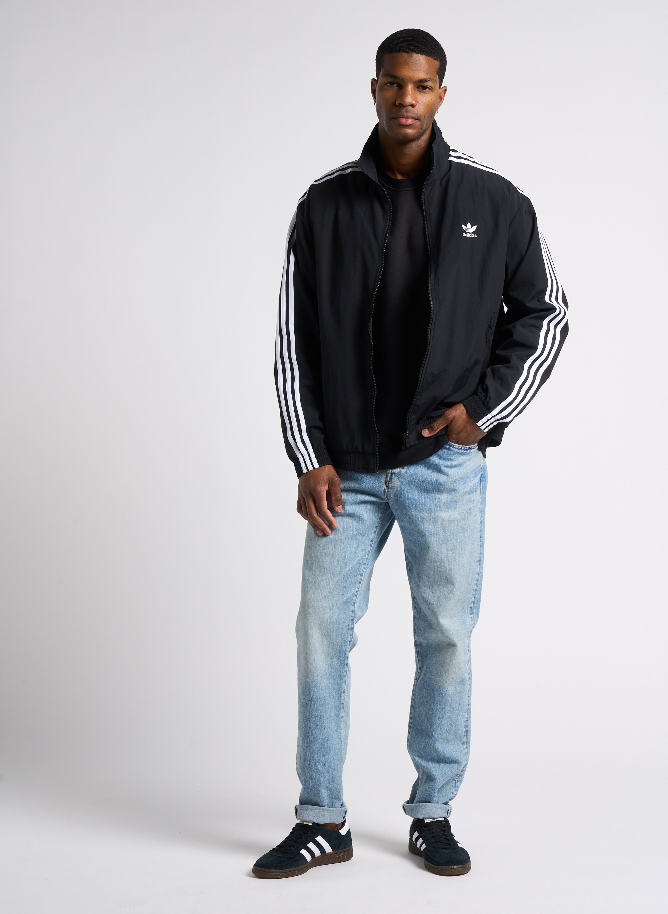 Tapered cotton jeans - Look 6