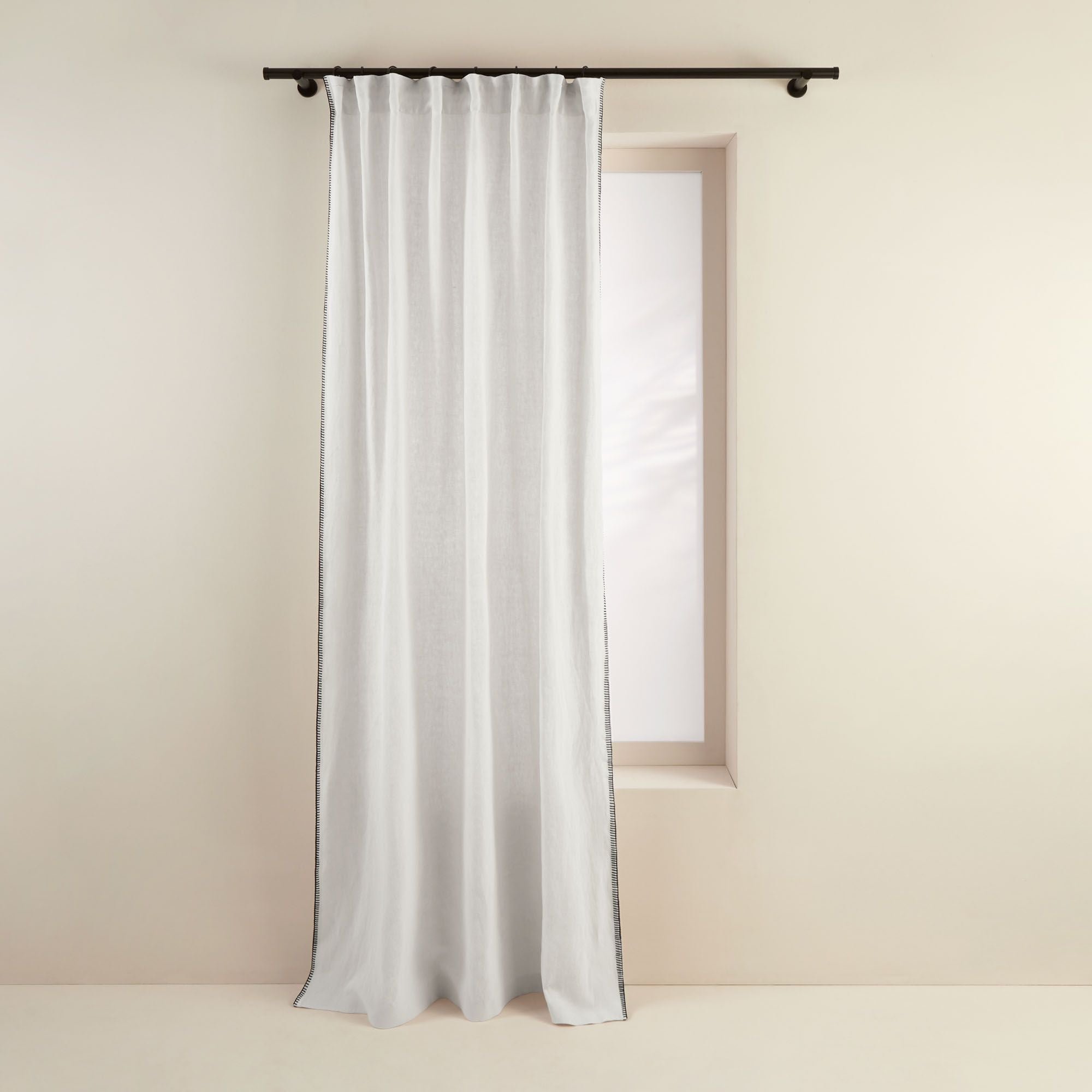 NINO - Curtain with gathering tape MADURA White