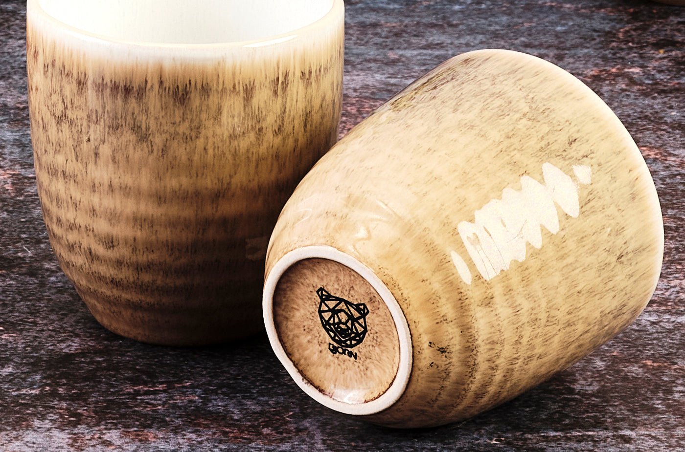 Tasse cosmos 15cl - 6 pièces - azur BJORN Beige