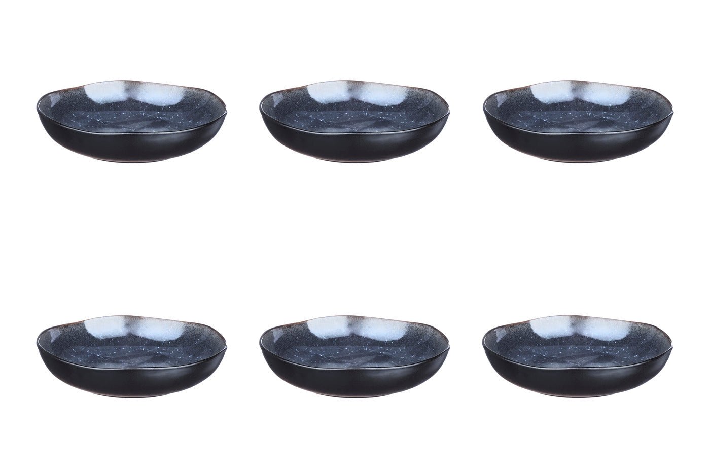 Deep plate iris ø22.5cm - 6 pieces - midnight blue BJORN Blue