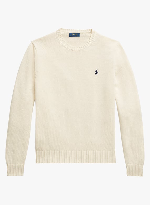 Ralph Block Colour block cotton sweater Beige Polo ralph lauren - Men | Place des ...
