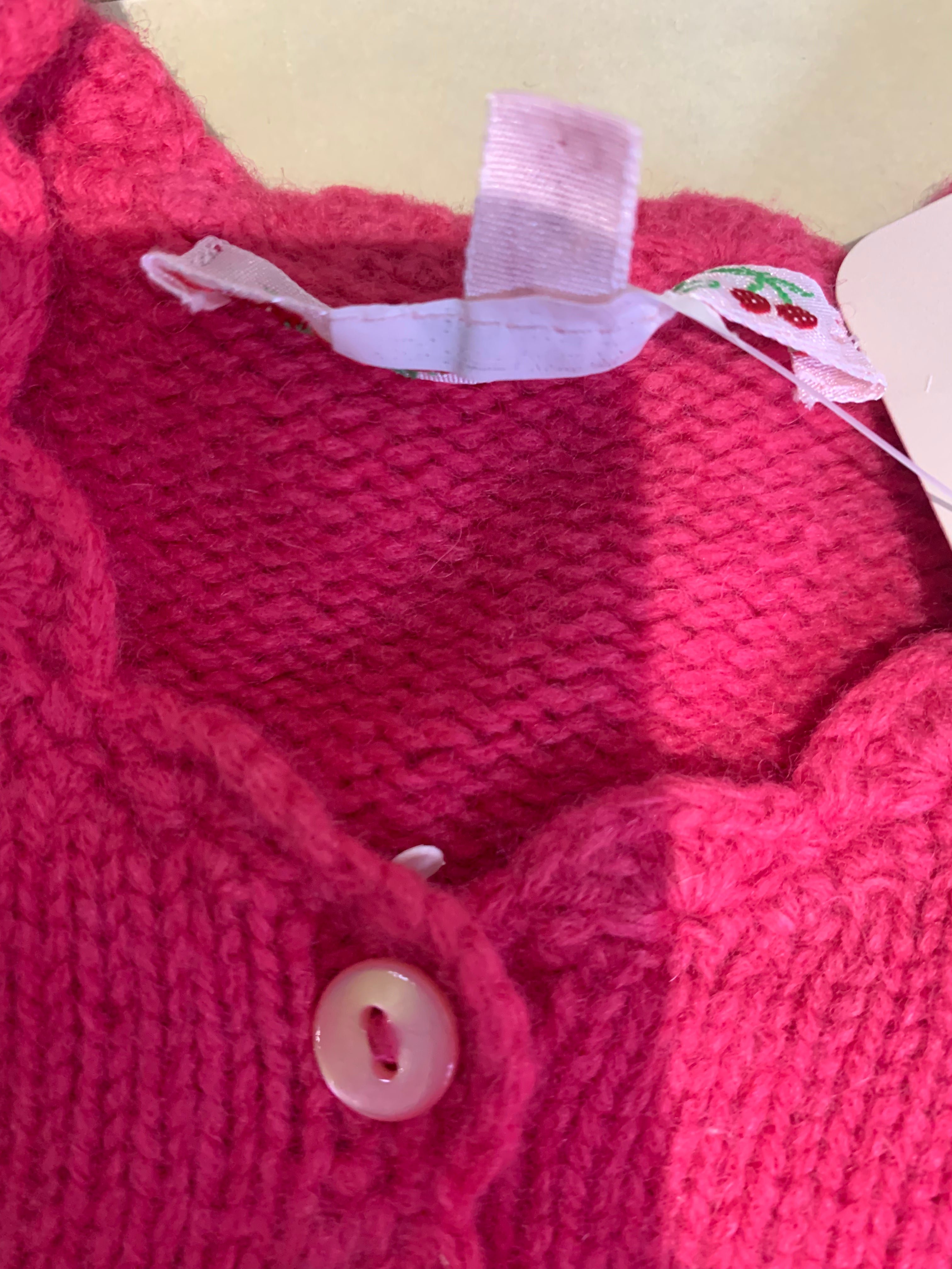 Pink Baby Cardigan - 3 months BONPOINT - Seconde Main Pink