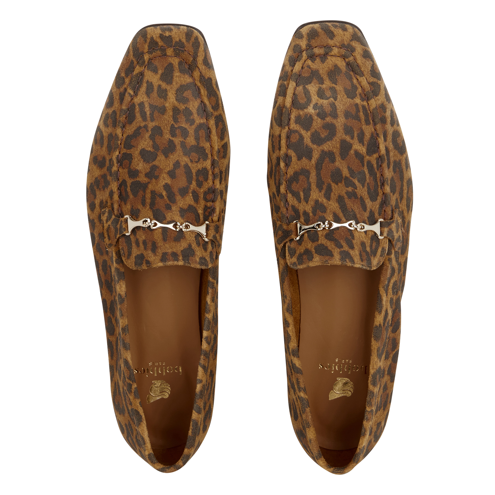 Printed suede loafers BOBBIES Multicolored