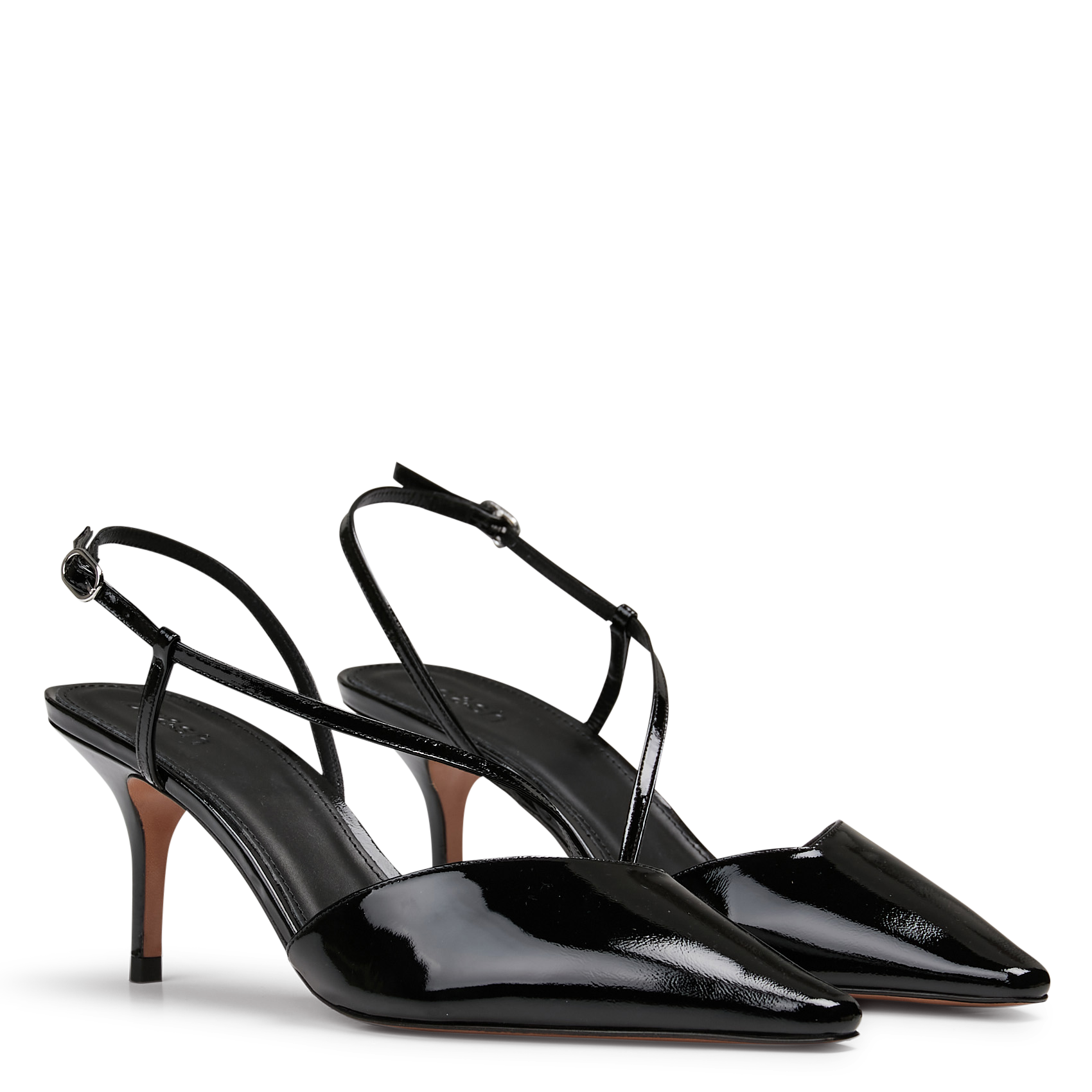 Escarpins vernis en cuir BA&SH Noir