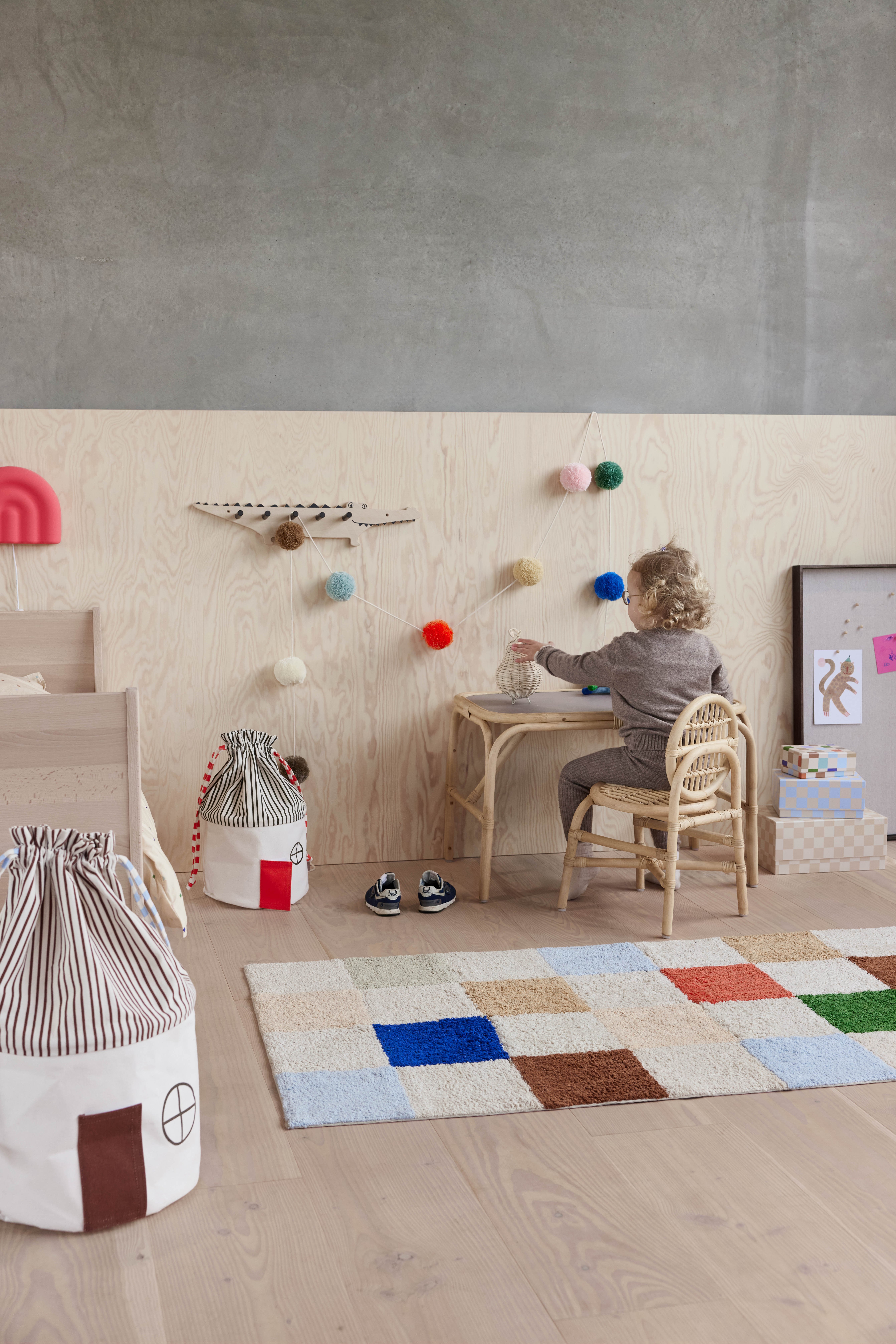 Cotton storage basket OYOY LIVING DESIGN Brown