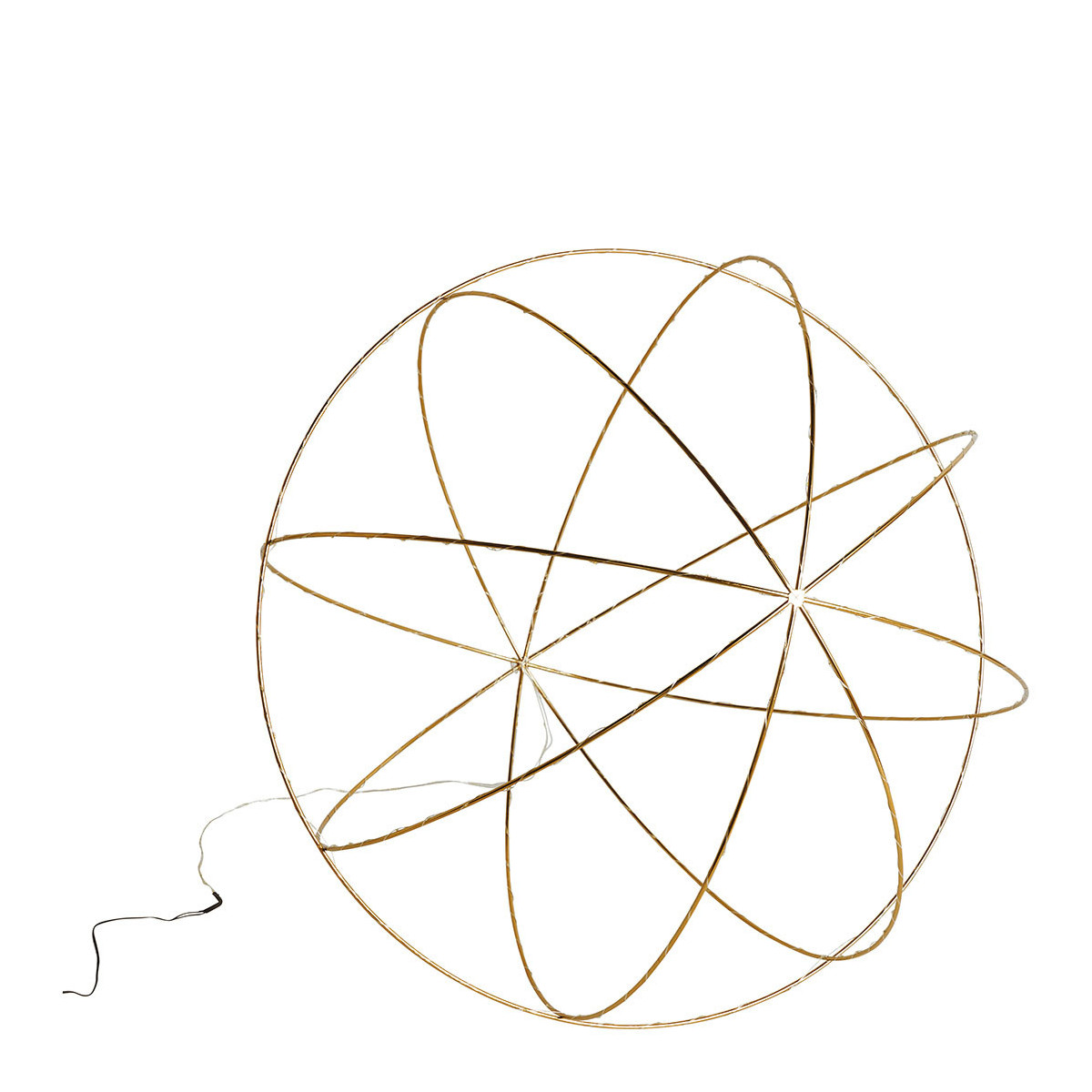 Metal ball light BLANC D'IVOIRE Golden