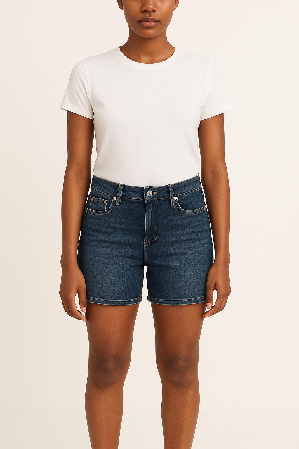Cropped slim jeans with studs LEVI'S - Seconde main Blue
