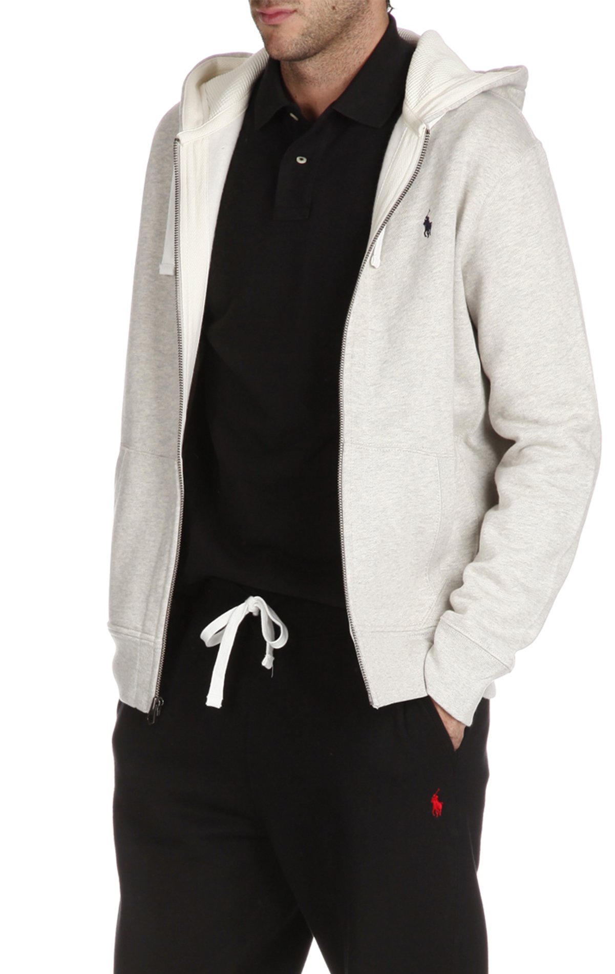 Katoenen sweatshirt met rits POLO RALPH LAUREN Grijs