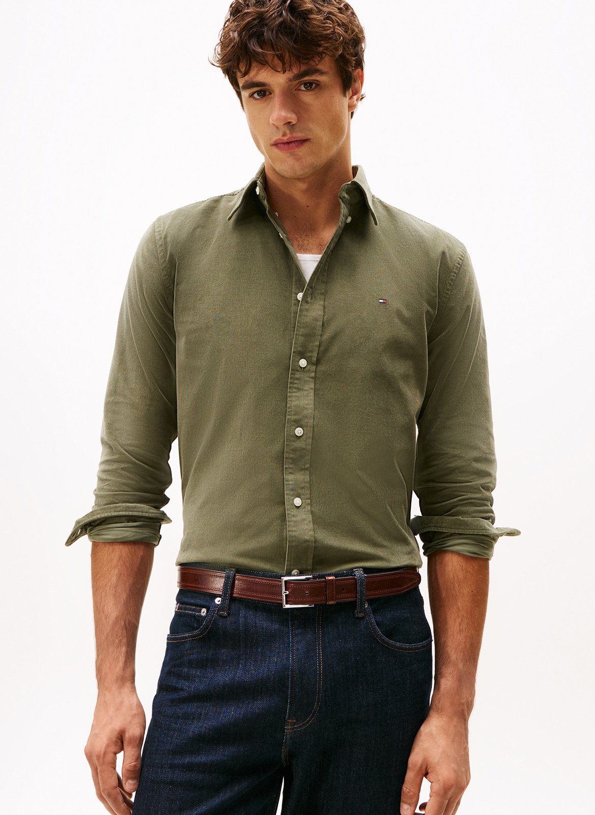 Baumwoll-Bluse TOMMY HILFIGER Grun