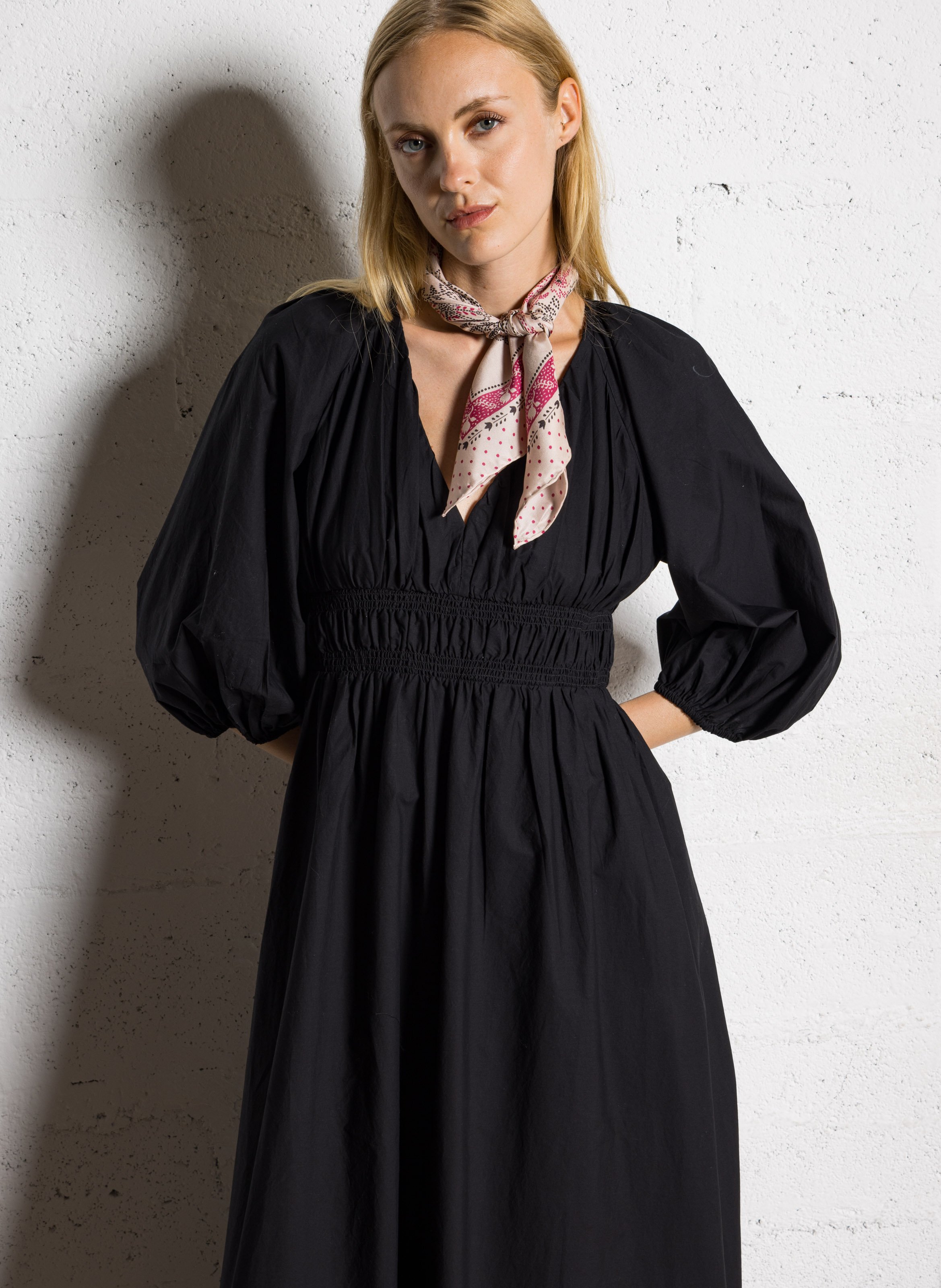 Long cotton dress MAISON 123 Black