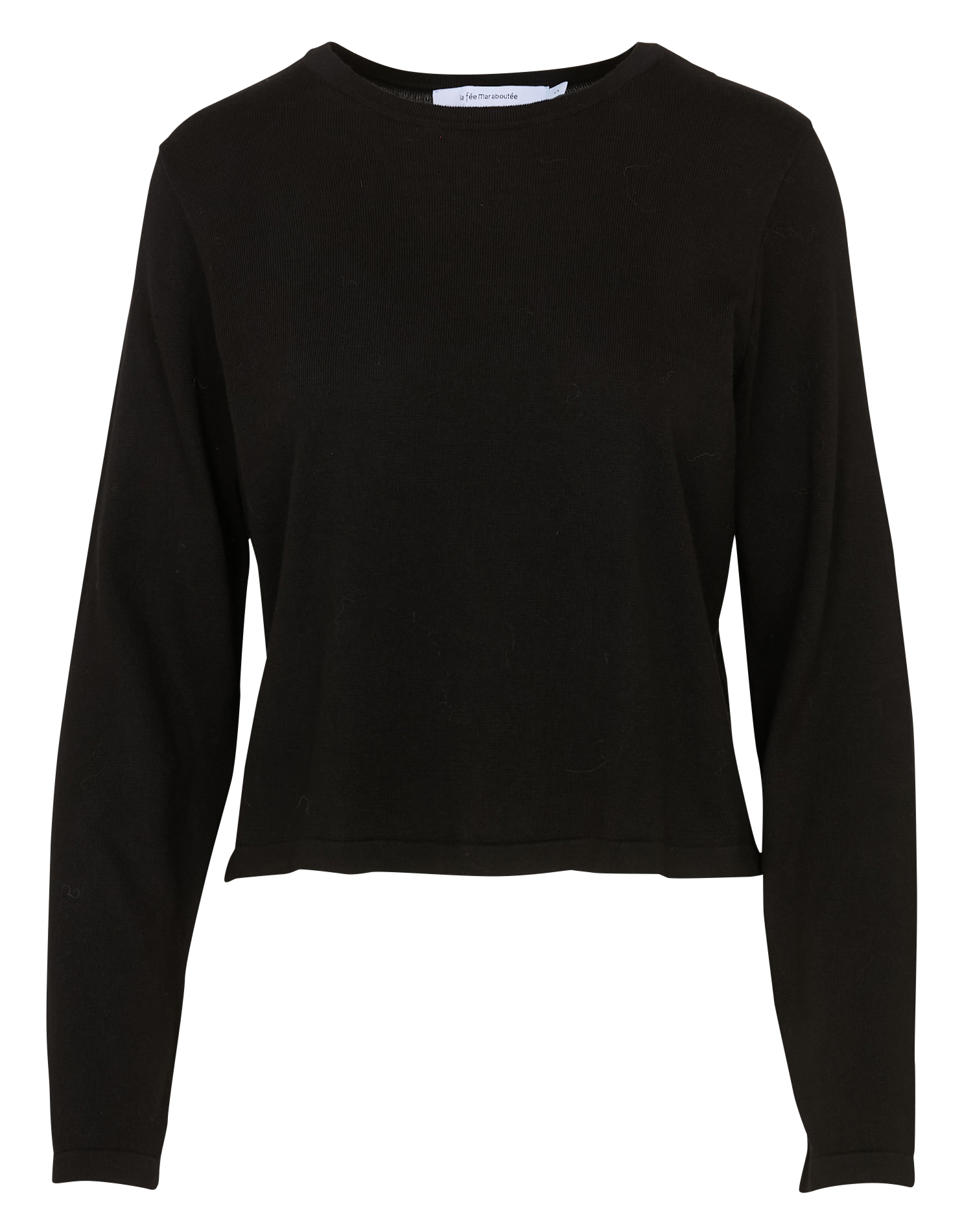 Oversize Pullover aus Baumwollmischung LA FEE MARABOUTEE Schwarz