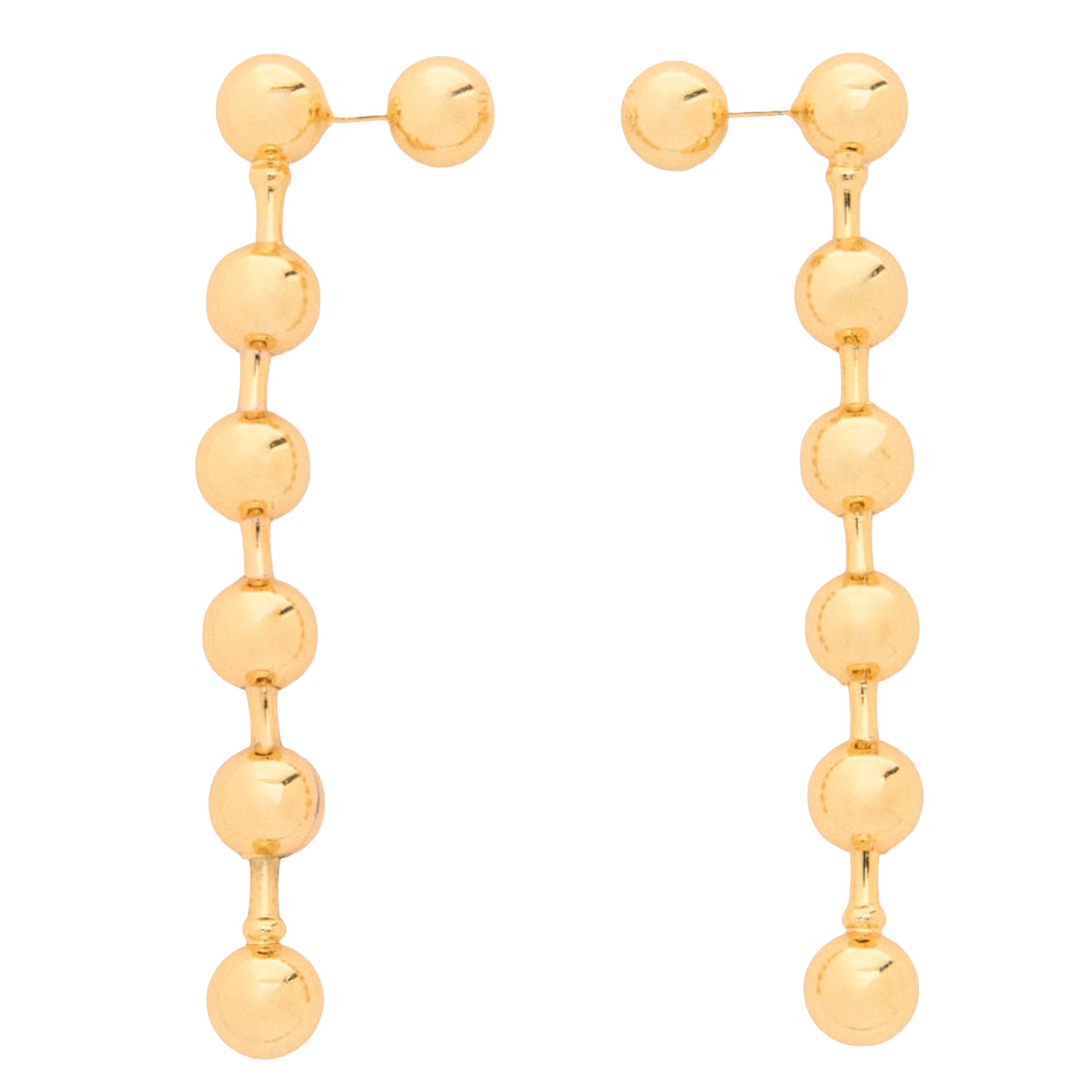 Bead dangling earrings MAJE Golden
