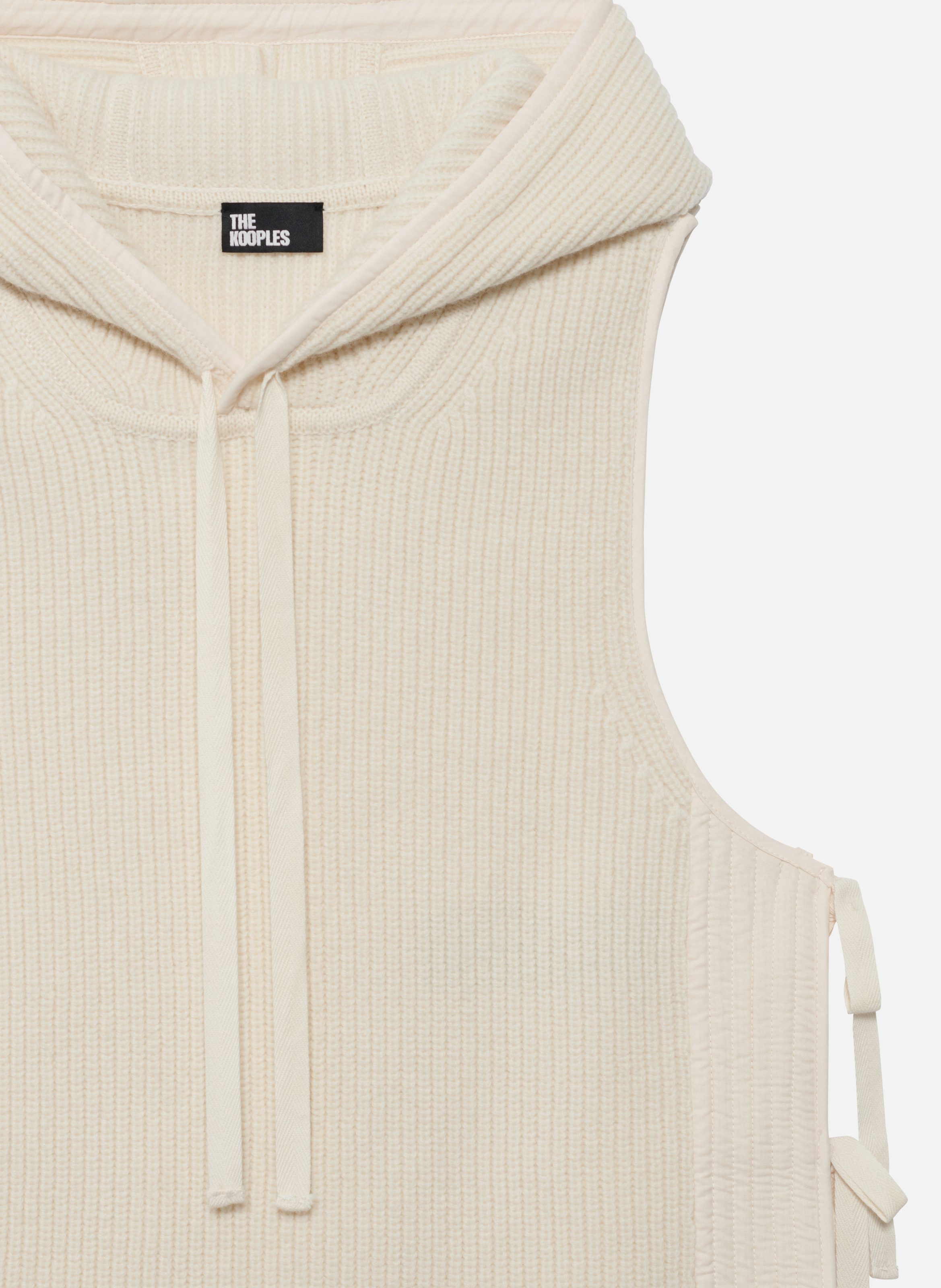 Sleeveless sweater made of wool and cotton. THE KOOPLES Beige