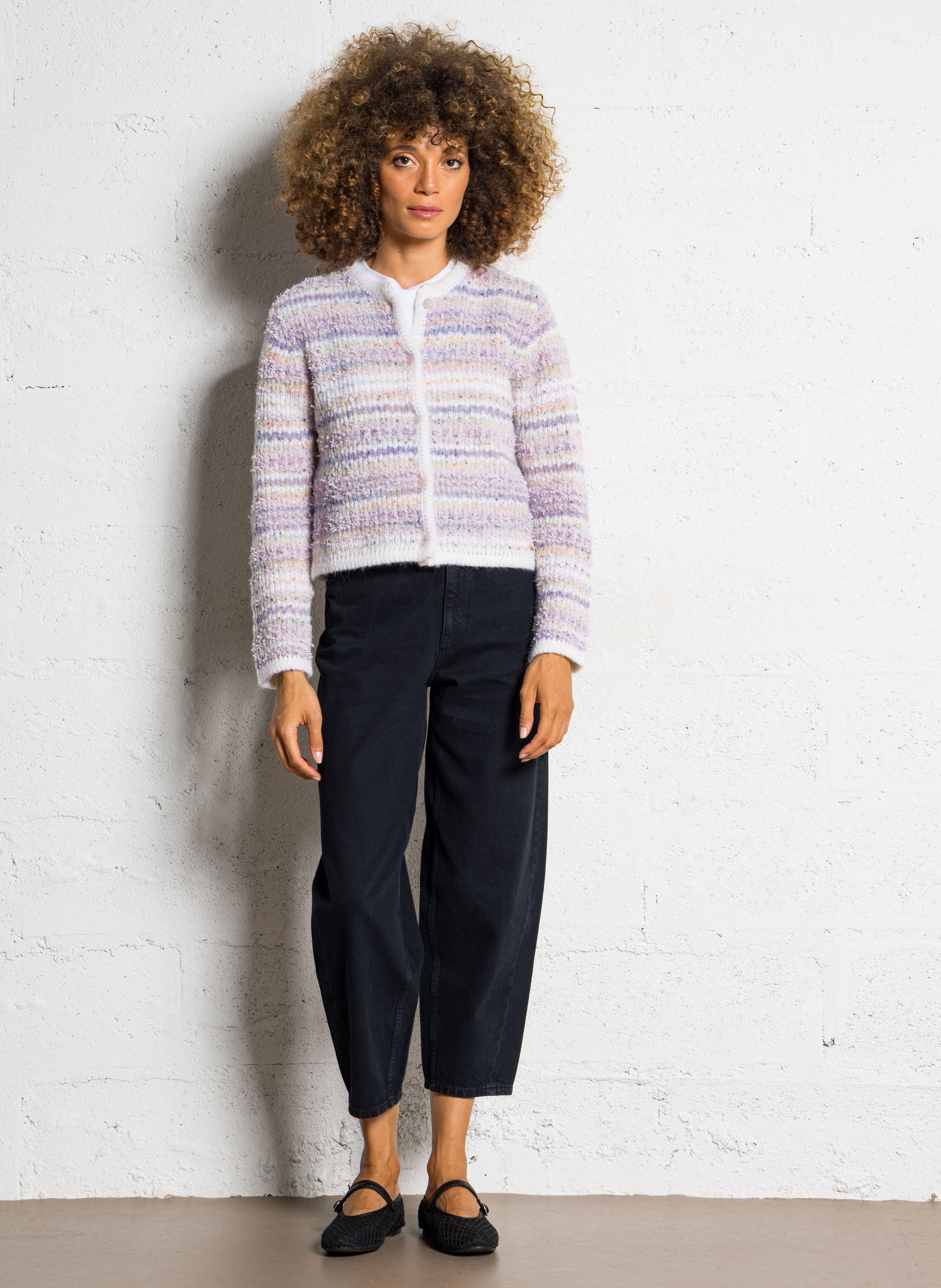 Jean large en coton LAB DIP Bleu