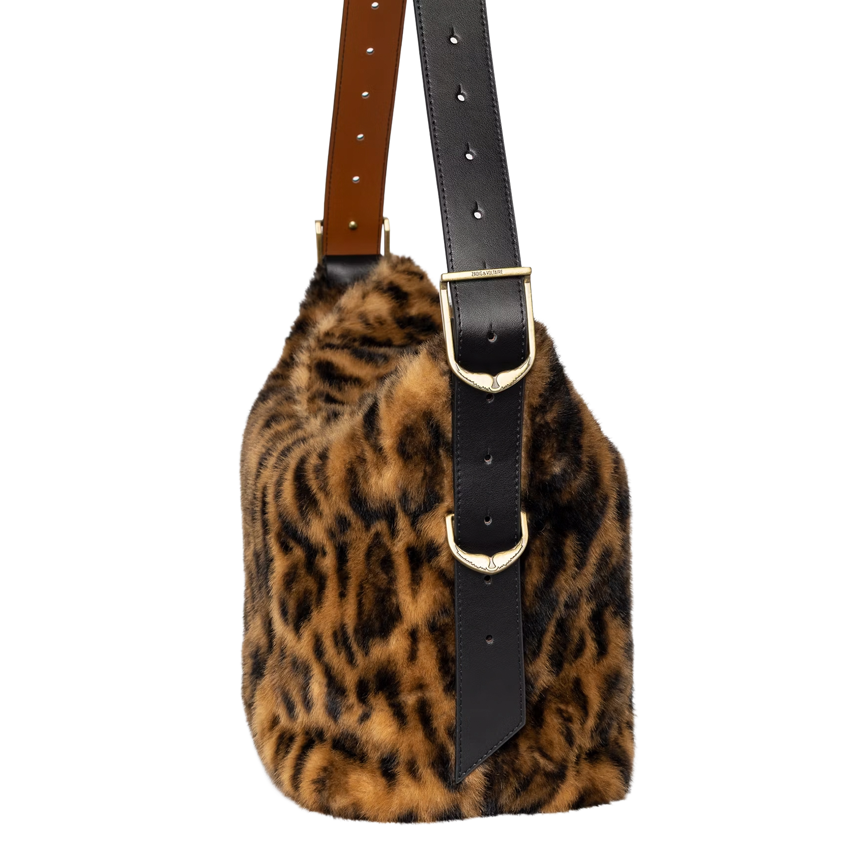Luipaard schoudertas ZADIG&VOLTAIRE Bruin