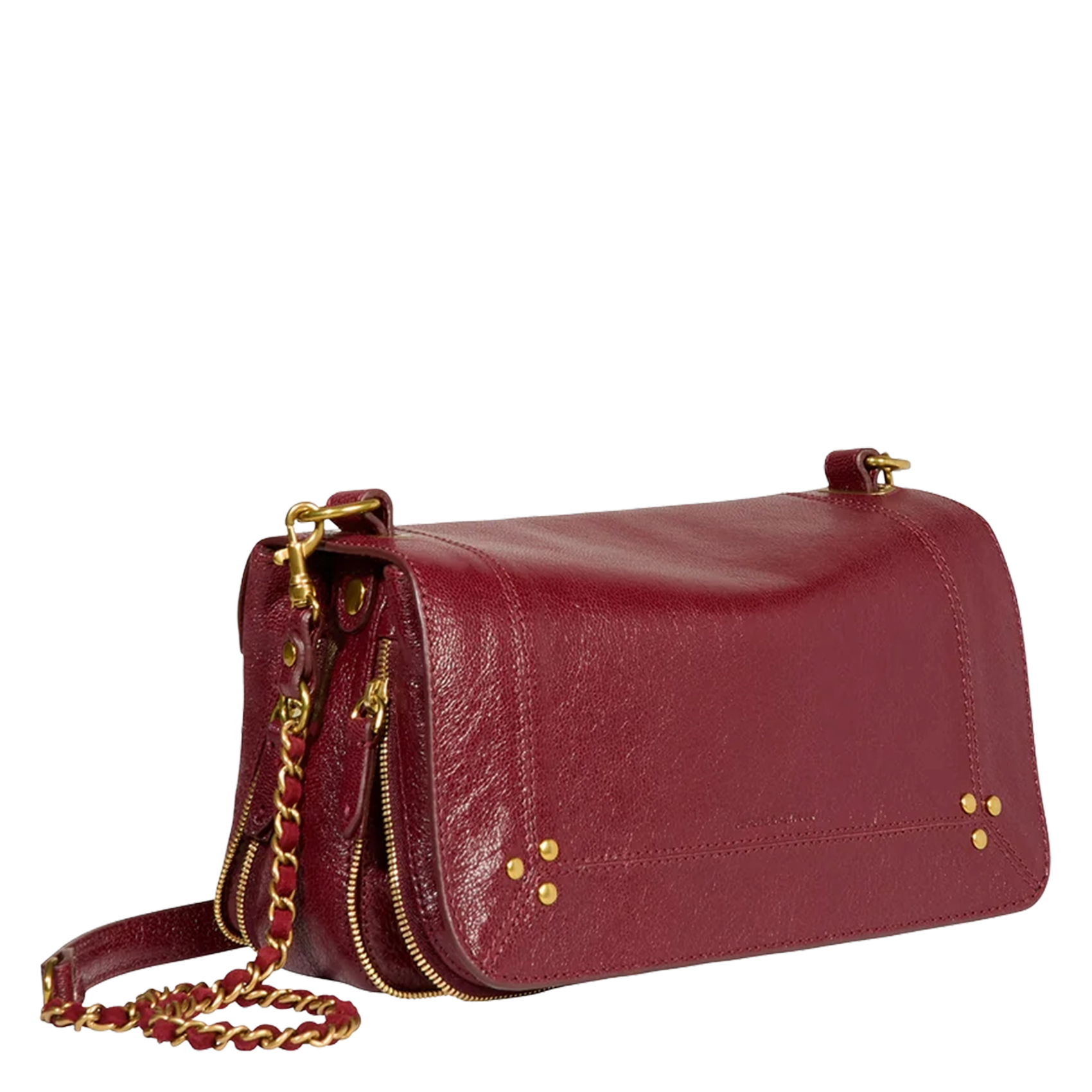 Sac bandoulière en cuir JEROME DREYFUSS Rouge