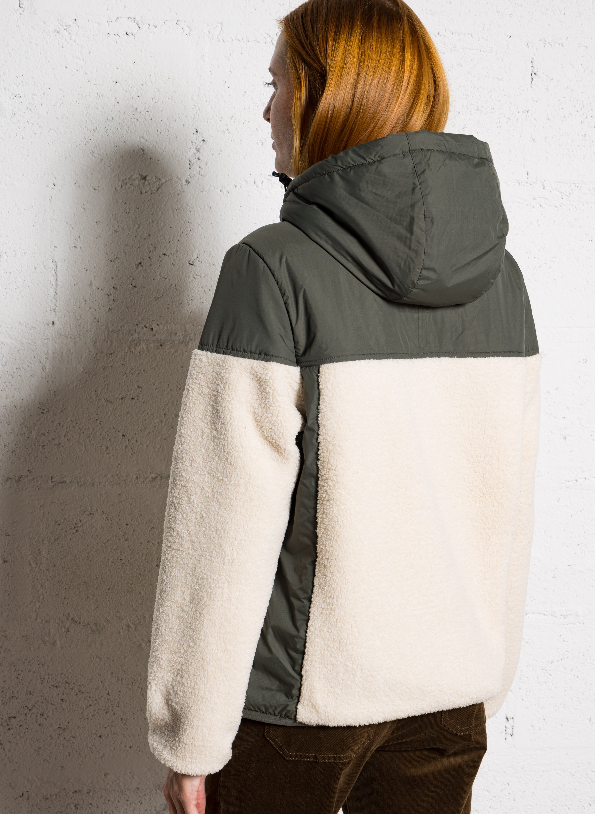 Fleecepullover mit Stehkragen K-WAY Grun