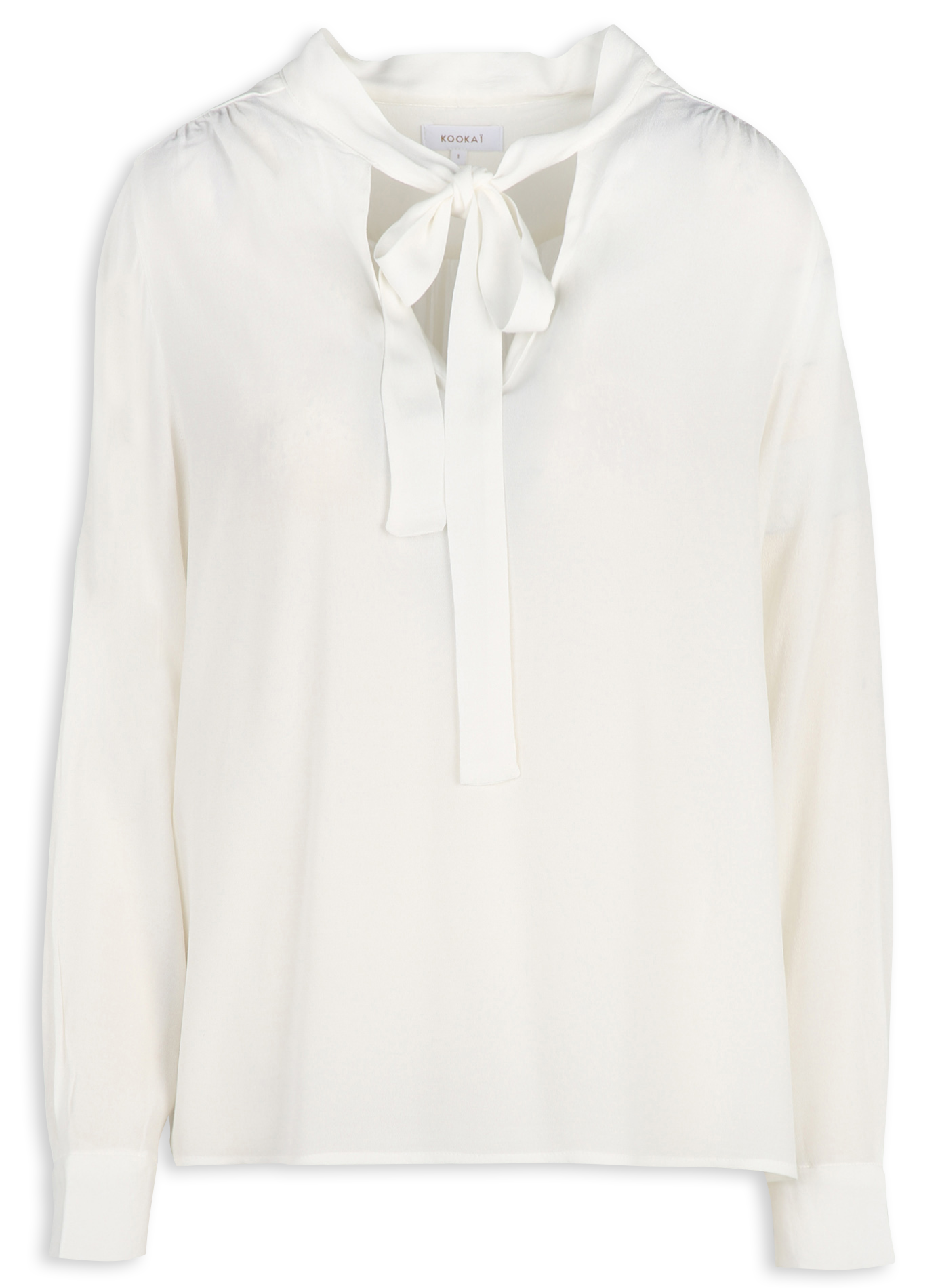 Blouse met strikkraag KOOKAI Beige