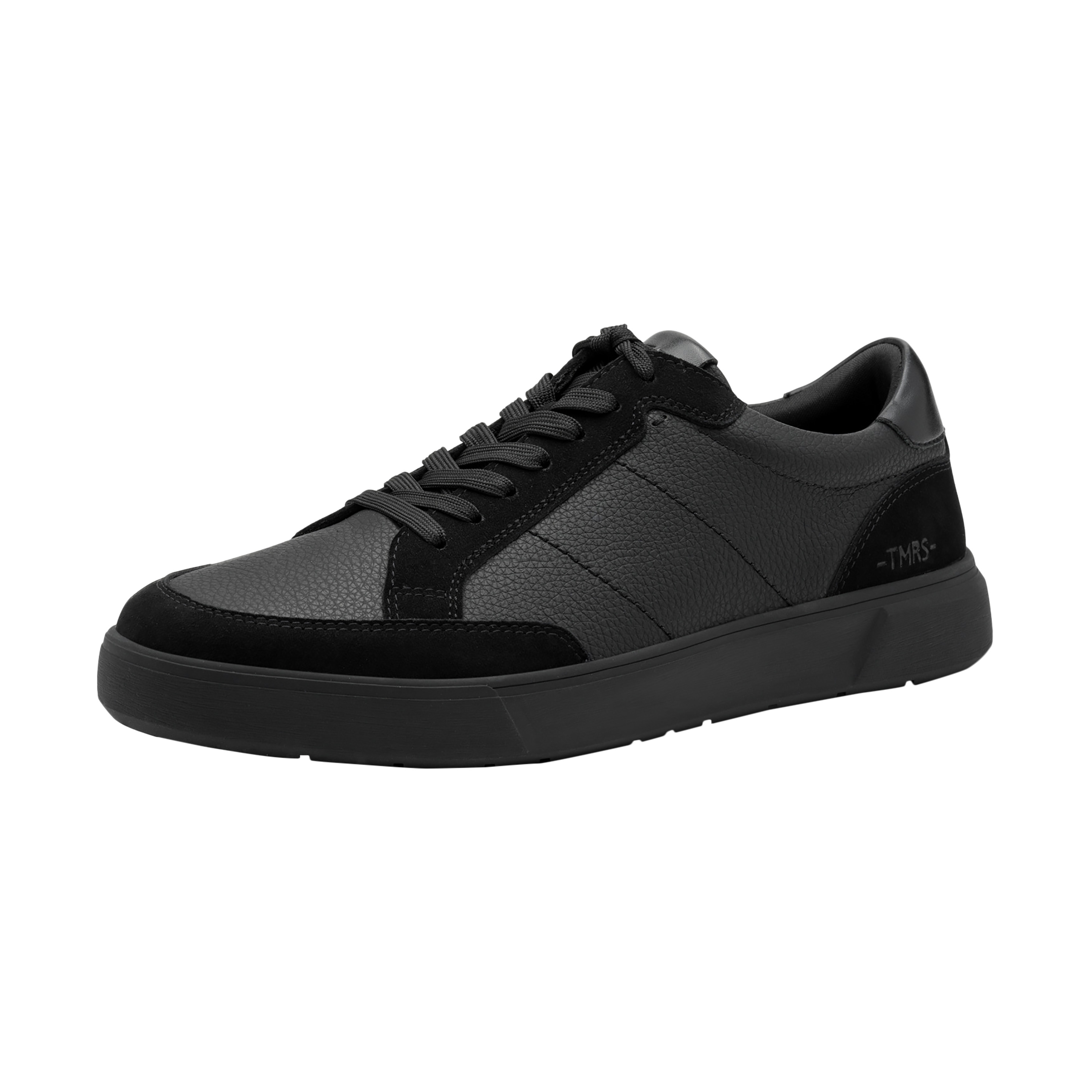 Leather trainers TAMARIS Black