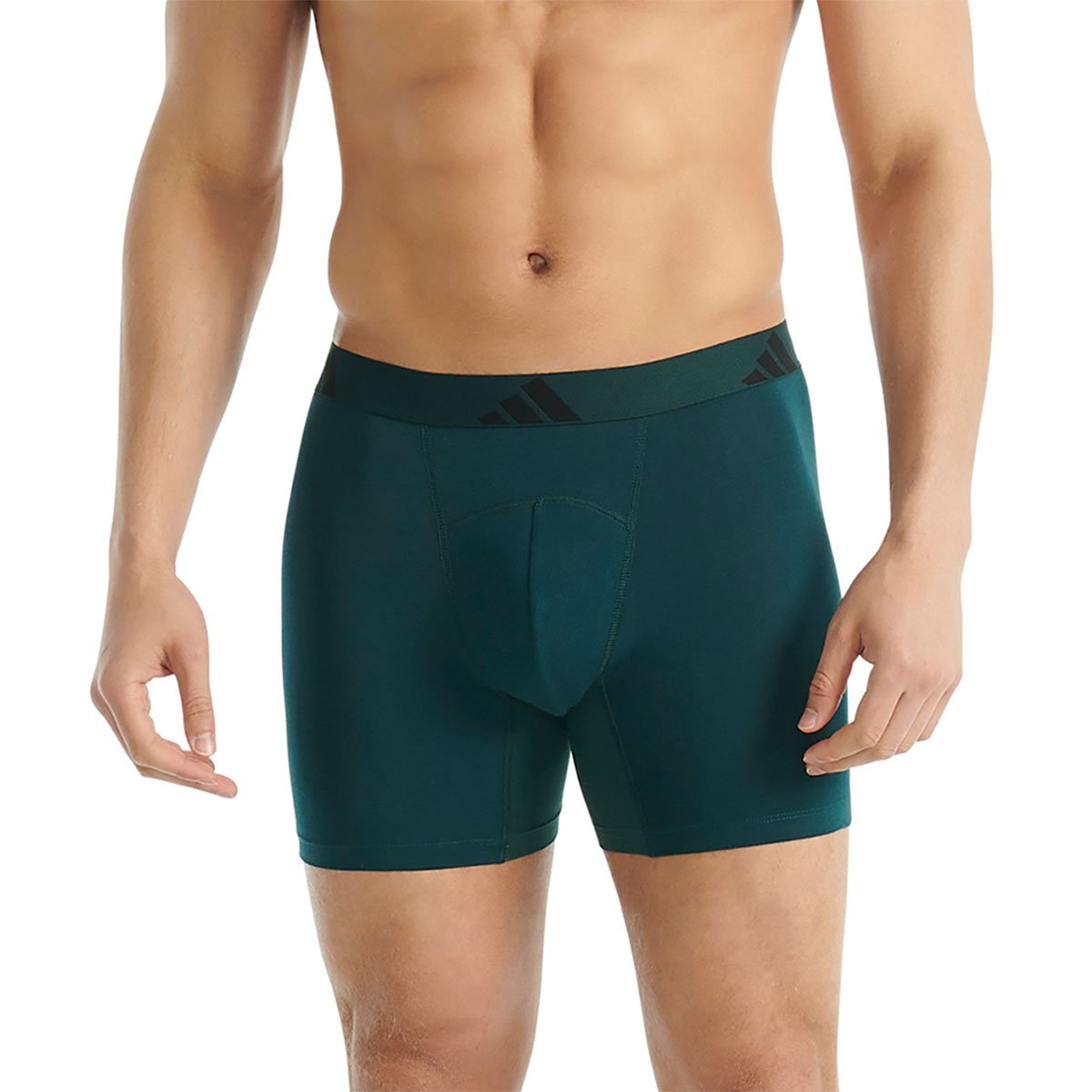 Set of 2 men's ergonomic active flex cotton briefs by Adidas Sport. ADIDAS UNDERWEAR Purple