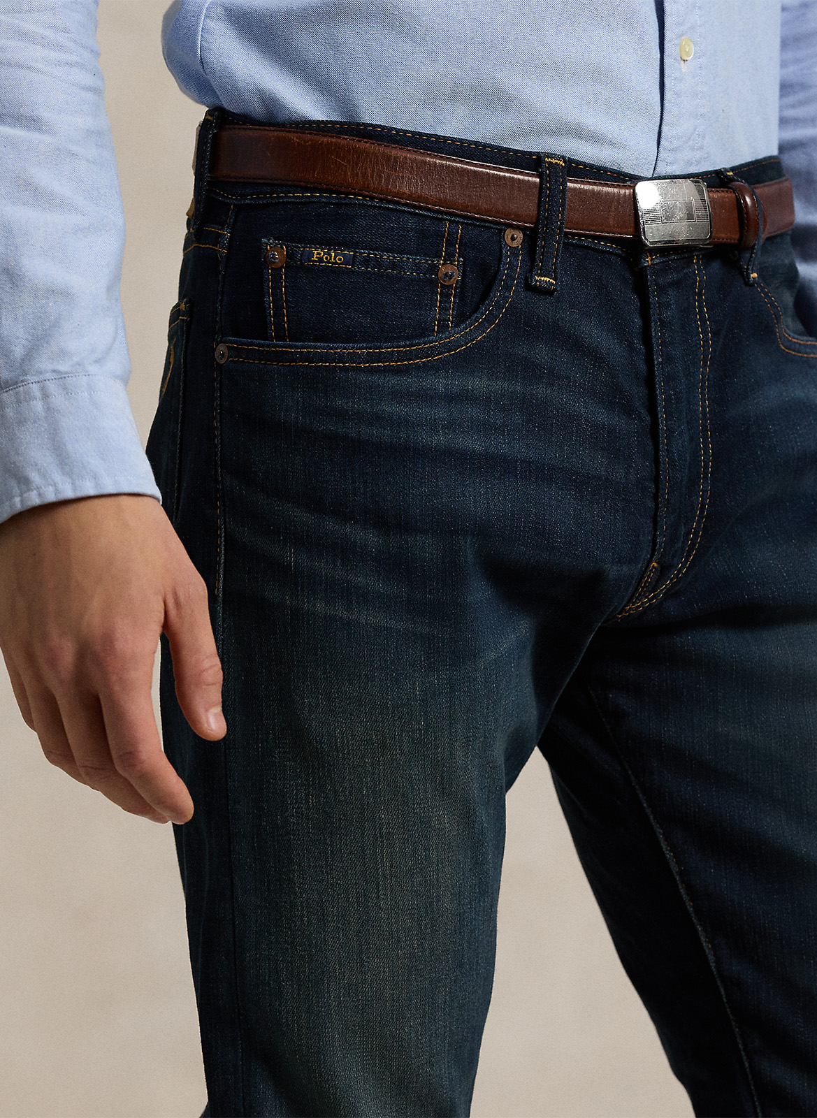 High-rise slim-fit jeans POLO RALPH LAUREN Blue