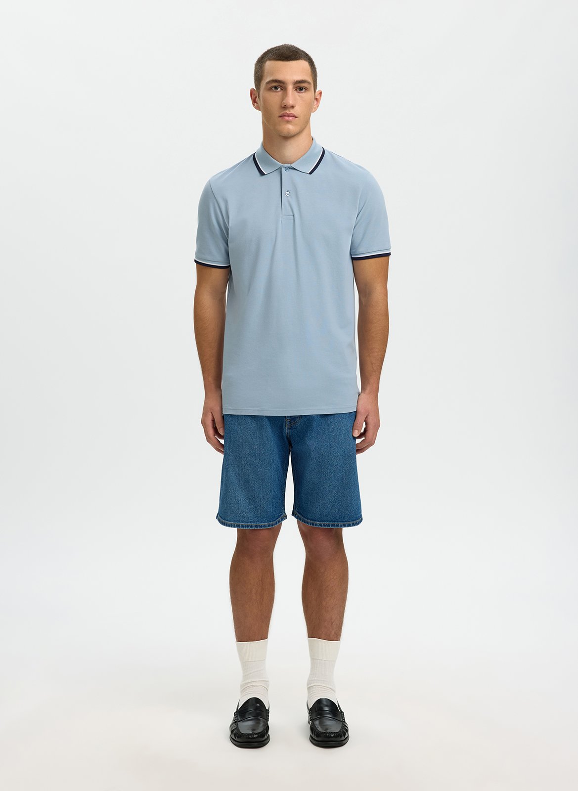 Regular-fit polo shirt SELECTED Blue
