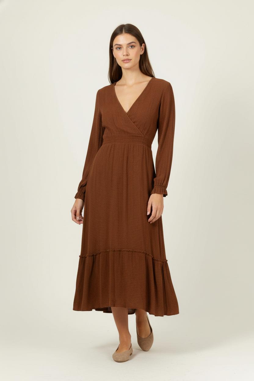 Long dress SEZANE - Seconde main Brown