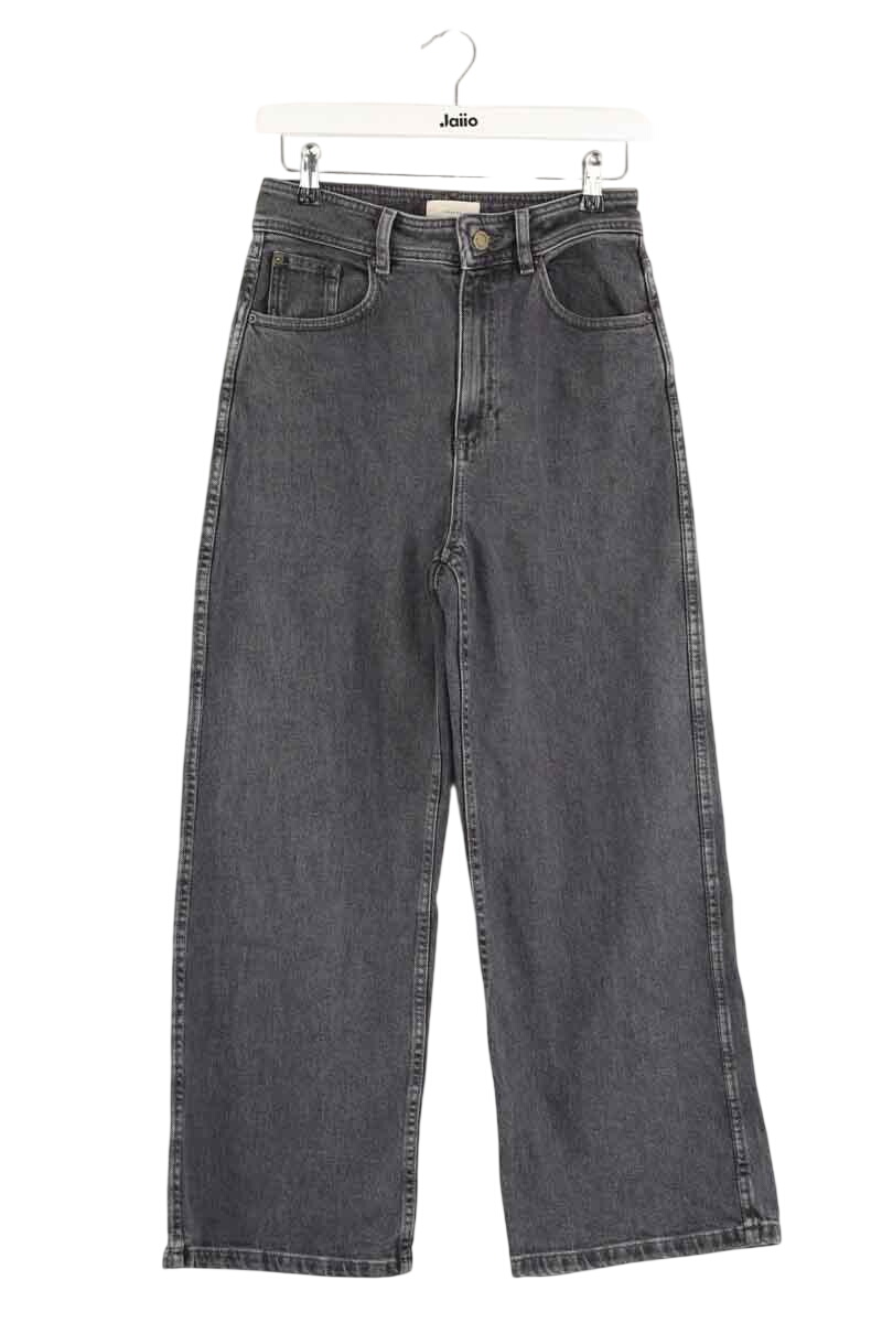 Straight cotton-blend pants SEZANE - Seconde main Grey