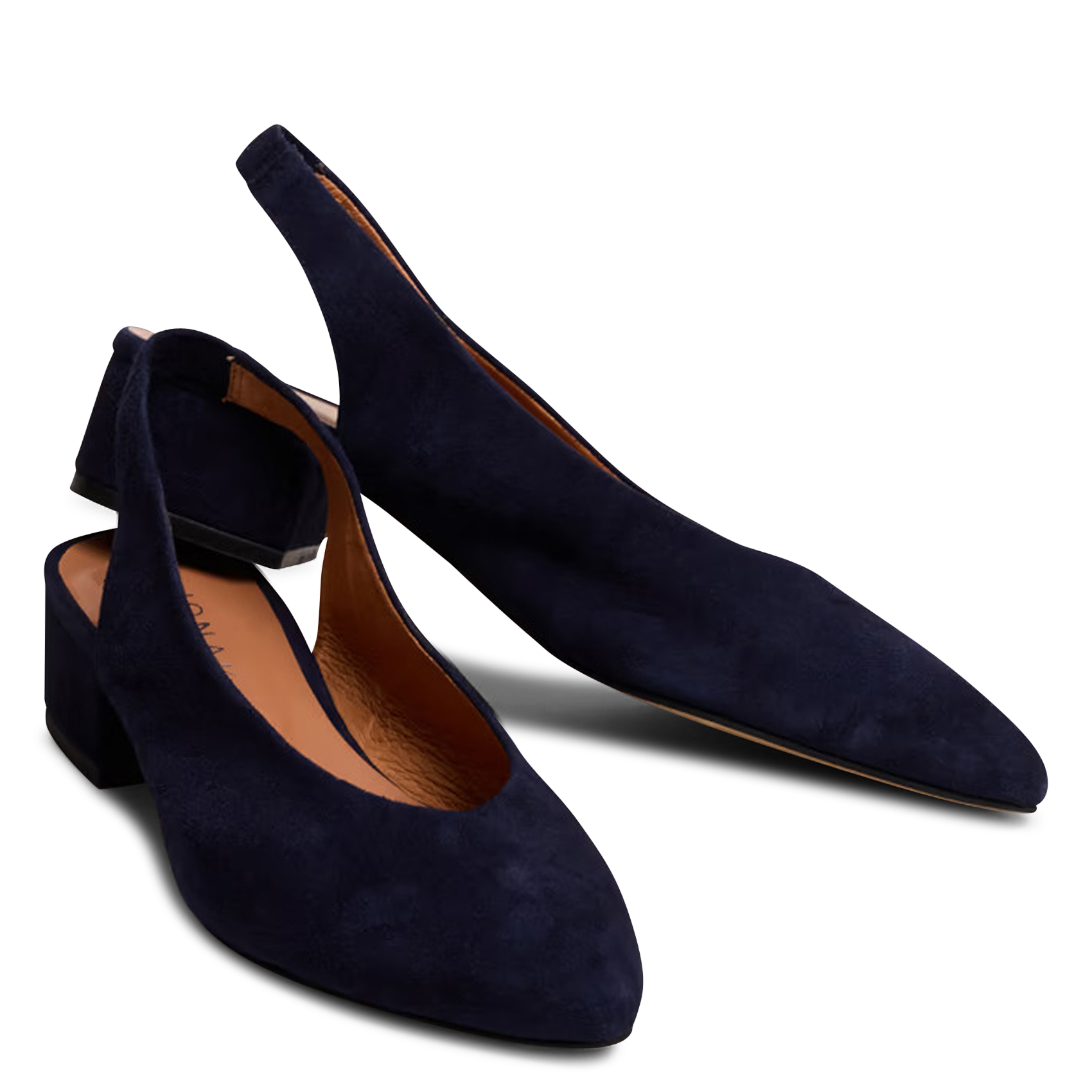 Ballerines en cuir velours JONAK Bleu
