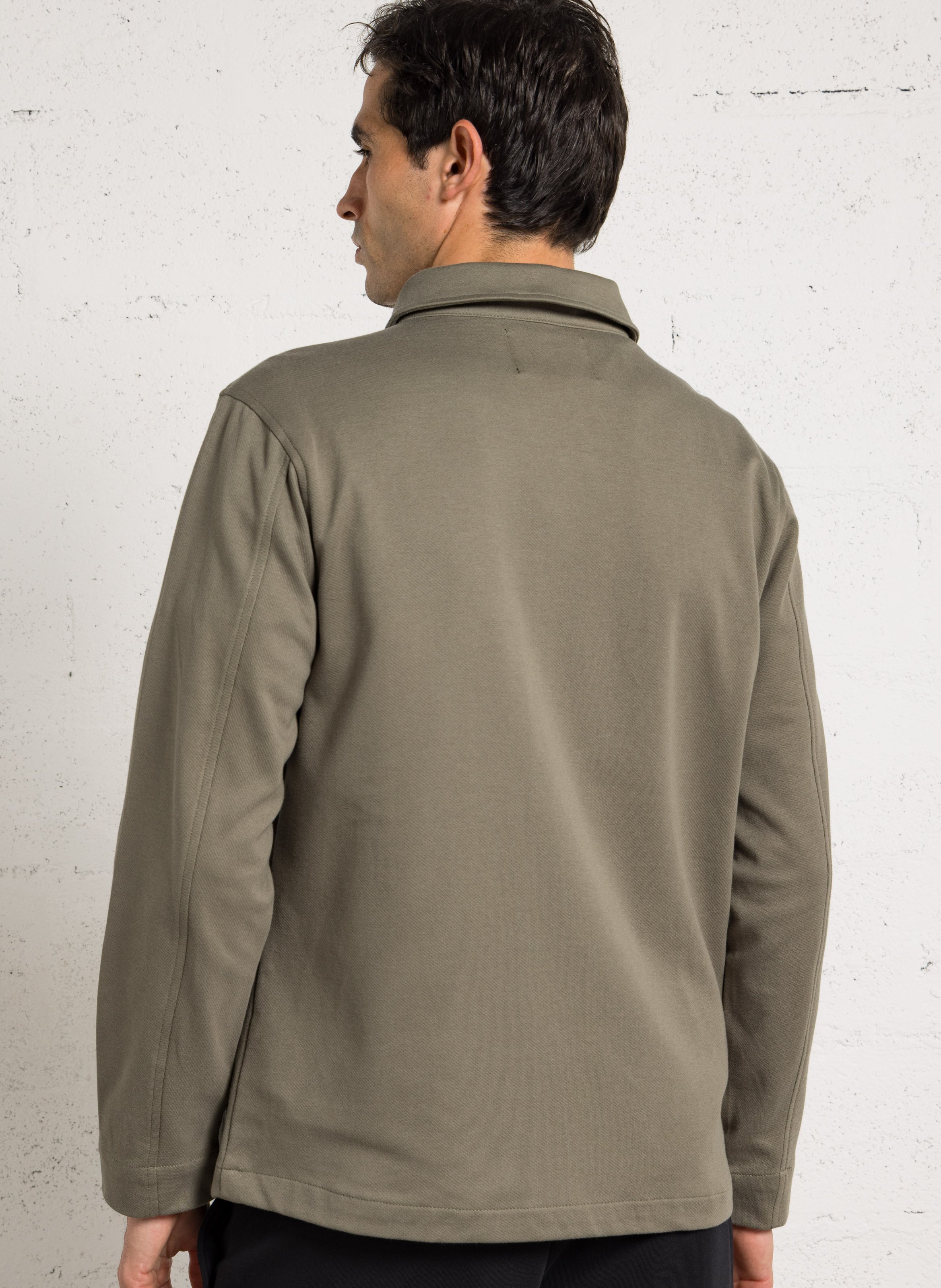 Veste droite en coton mélangé LE TEMPS DES CERISES Vert