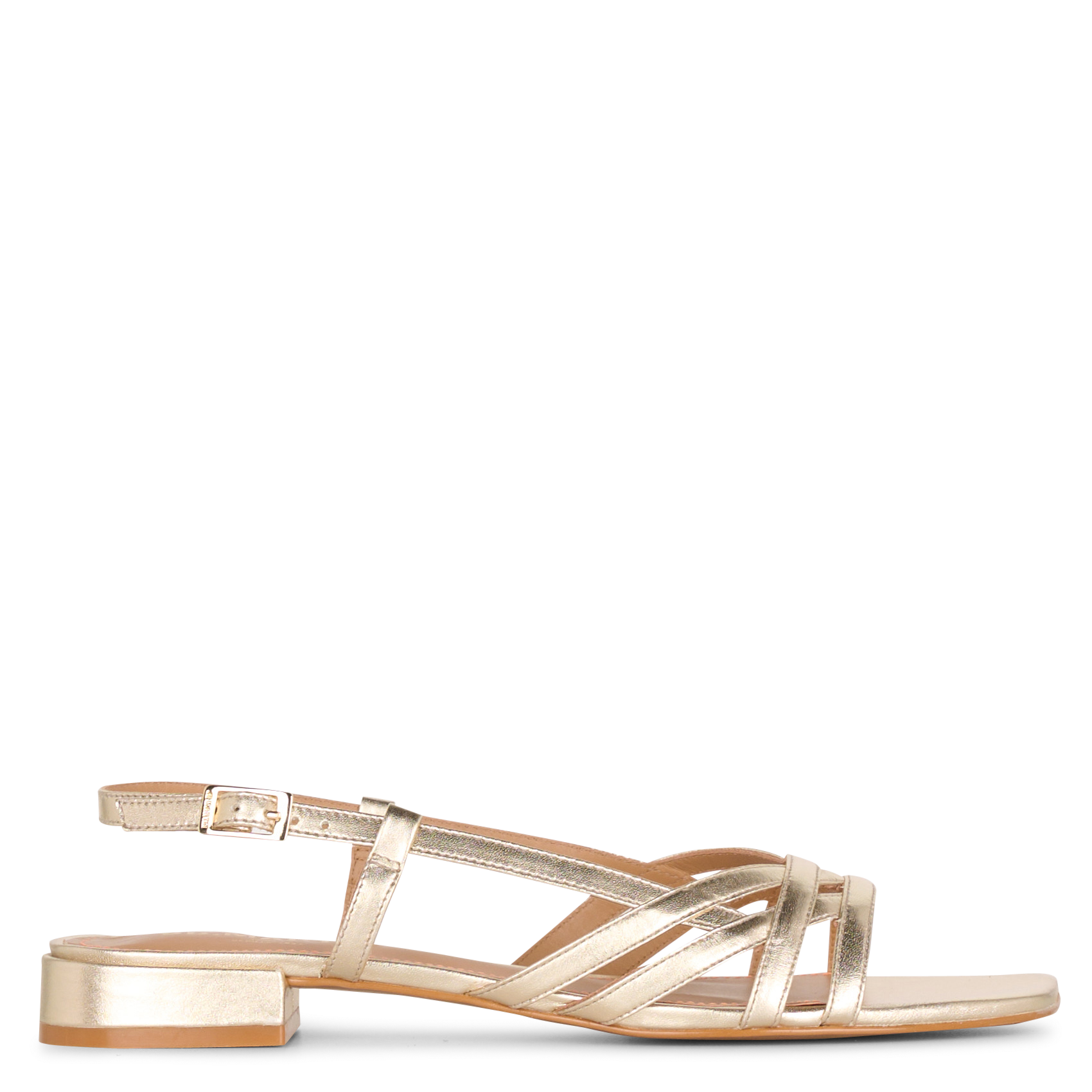 Arizona metallic leather sandals JB MARTIN Golden