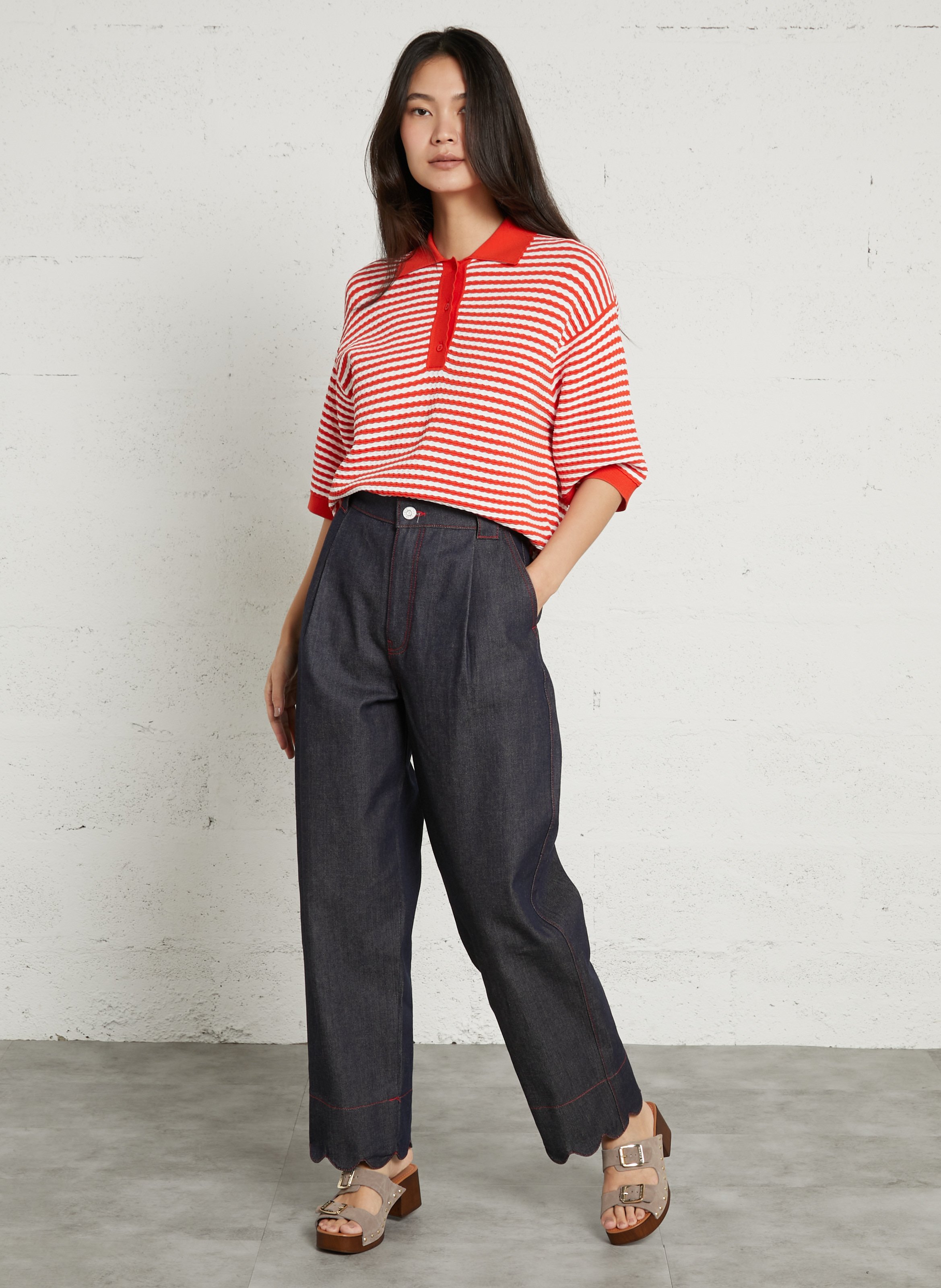 Heeled suede mules JB MARTIN Grey