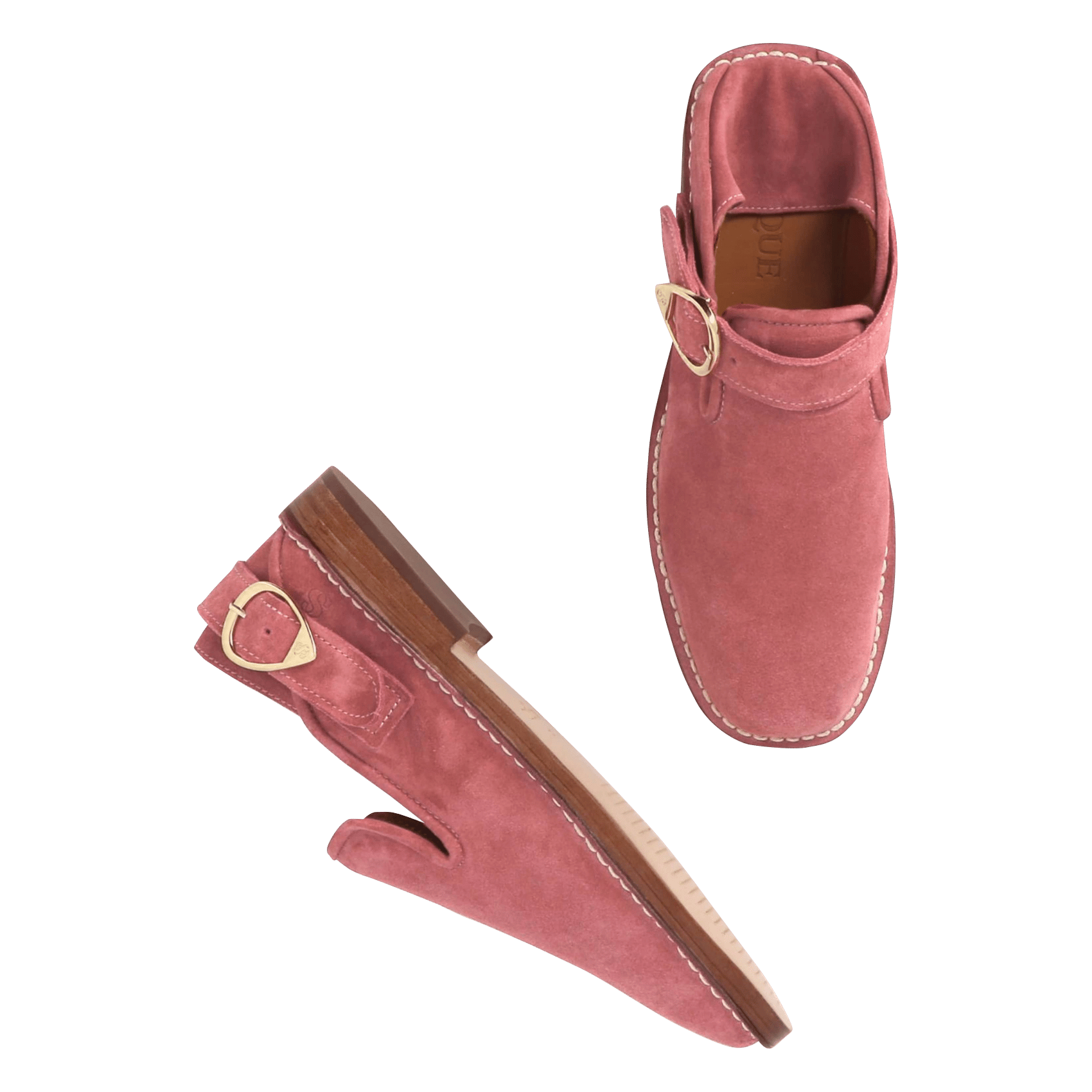 Leather loafers SOCQUE PARIS Pink